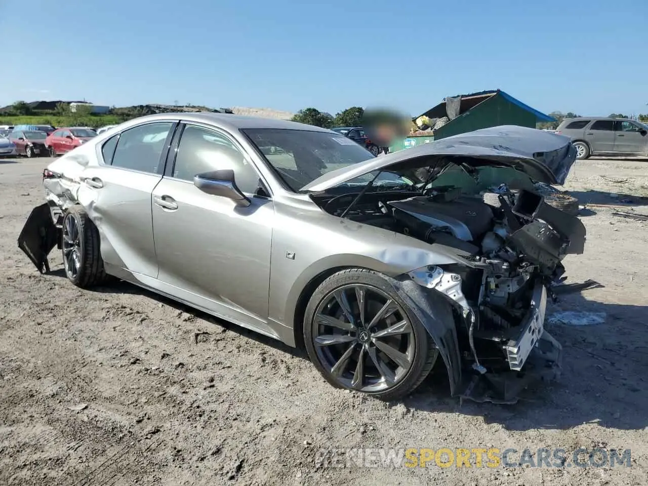 4 fotografías del automóvil dañado JTHGZ1B22M5047398 LEXUS IS 350 F S 2021