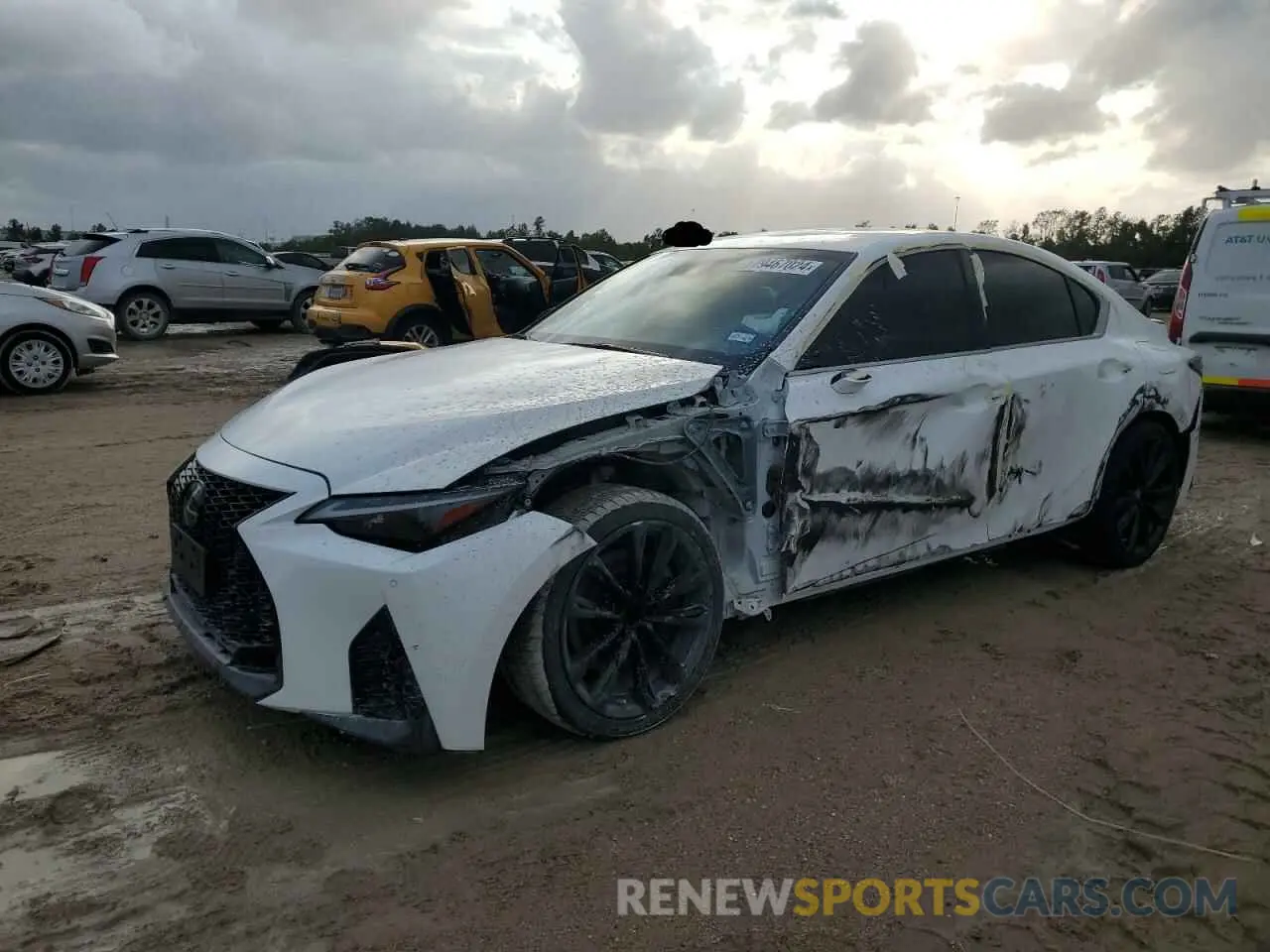 1 fotografías del automóvil dañado JTHGZ1B25M5041885 LEXUS IS 350 F S 2021