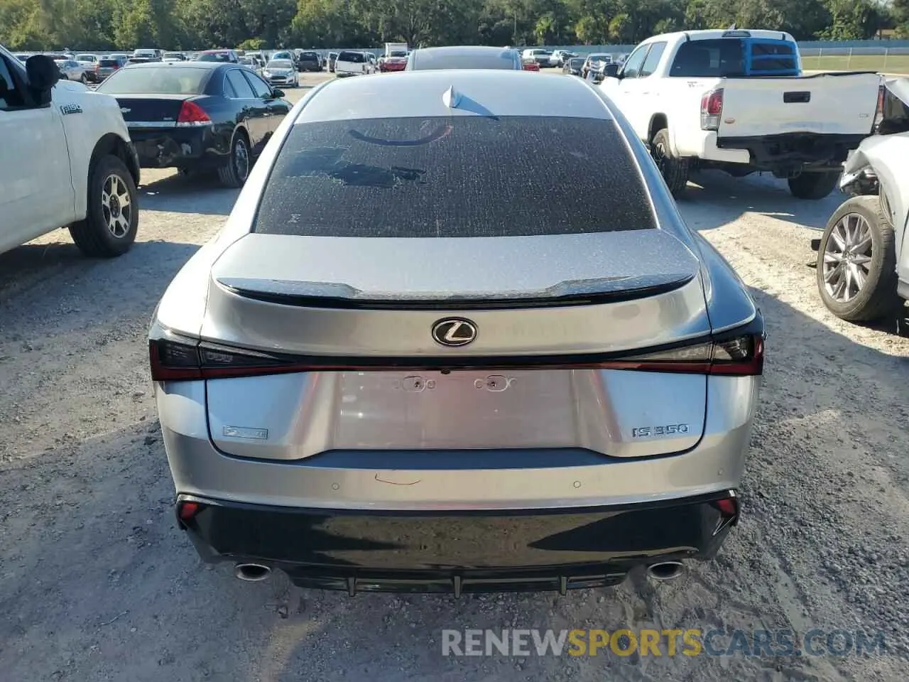 6 fotografías del automóvil dañado JTHGZ1B26M5041412 LEXUS IS 350 F S 2021