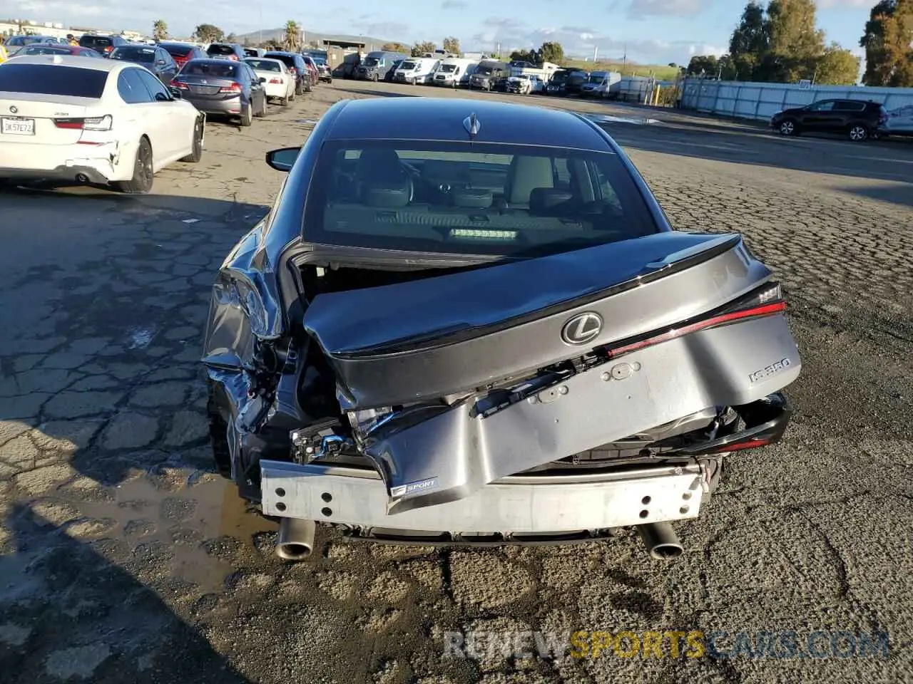 6 fotografías del automóvil dañado JTHGZ1B26M5044813 LEXUS IS 350 F S 2021