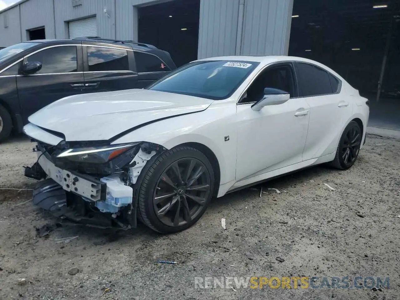 1 fotografías del automóvil dañado JTHGZ1B27M5043363 LEXUS IS 350 F S 2021