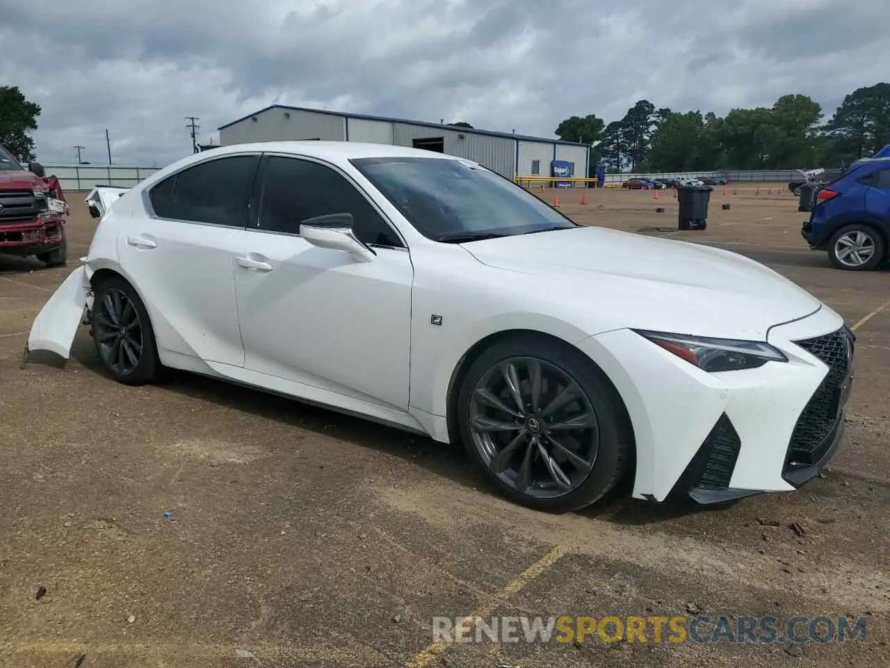 4 fotografías del automóvil dañado JTHGZ1B2XM5041820 LEXUS IS 350 F S 2021