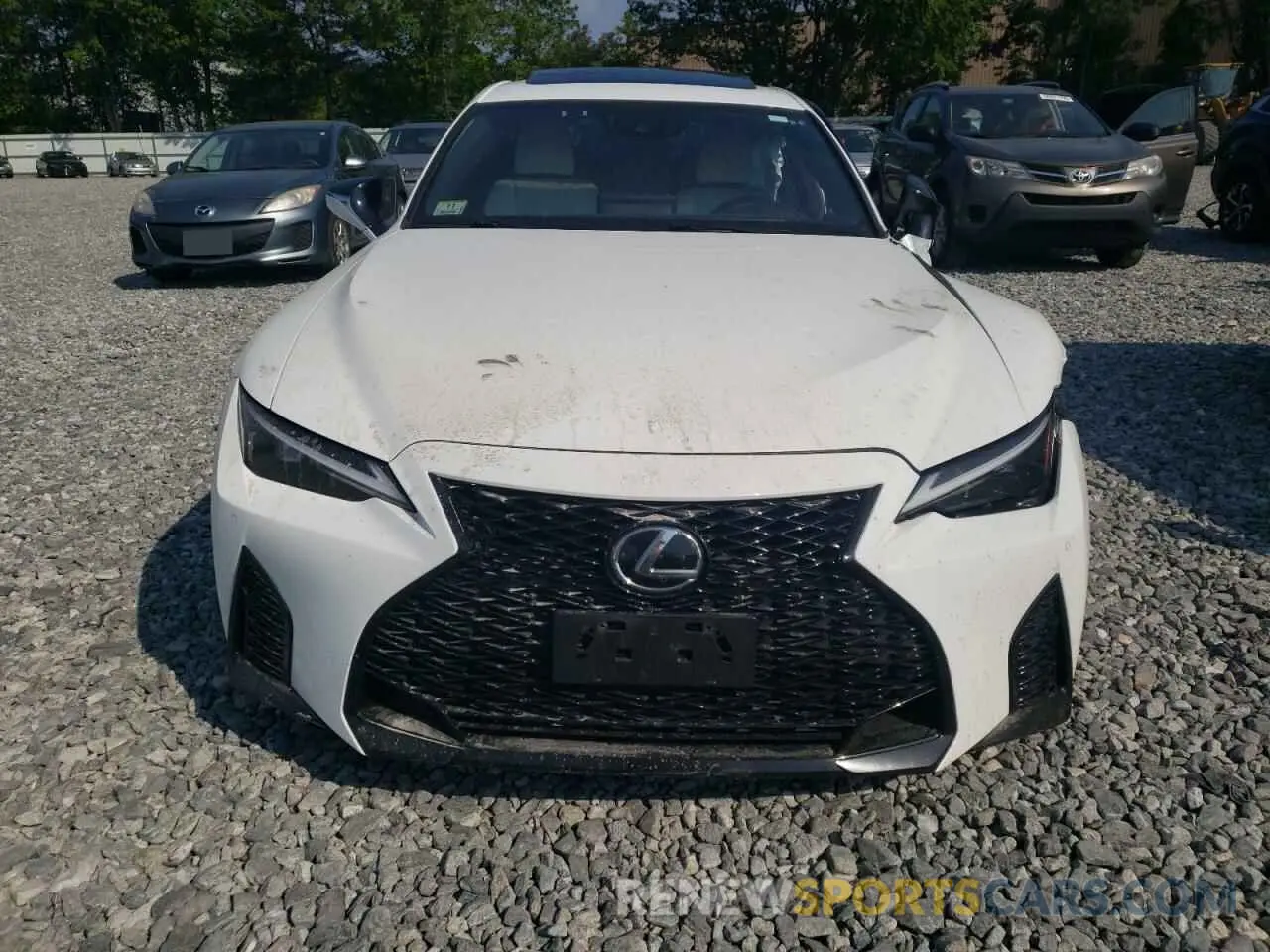 5 fotografías del automóvil dañado JTHGZ1E22M5020035 LEXUS IS 350 F S 2021