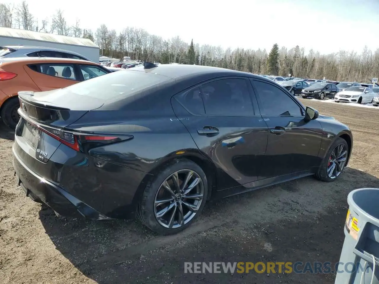 3 fotografías del automóvil dañado JTHGZ1E23M5019007 LEXUS IS 350 F S 2021