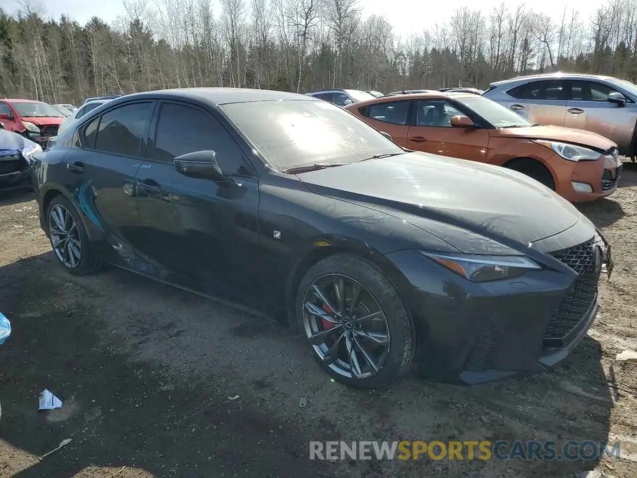 4 fotografías del automóvil dañado JTHGZ1E23M5019007 LEXUS IS 350 F S 2021