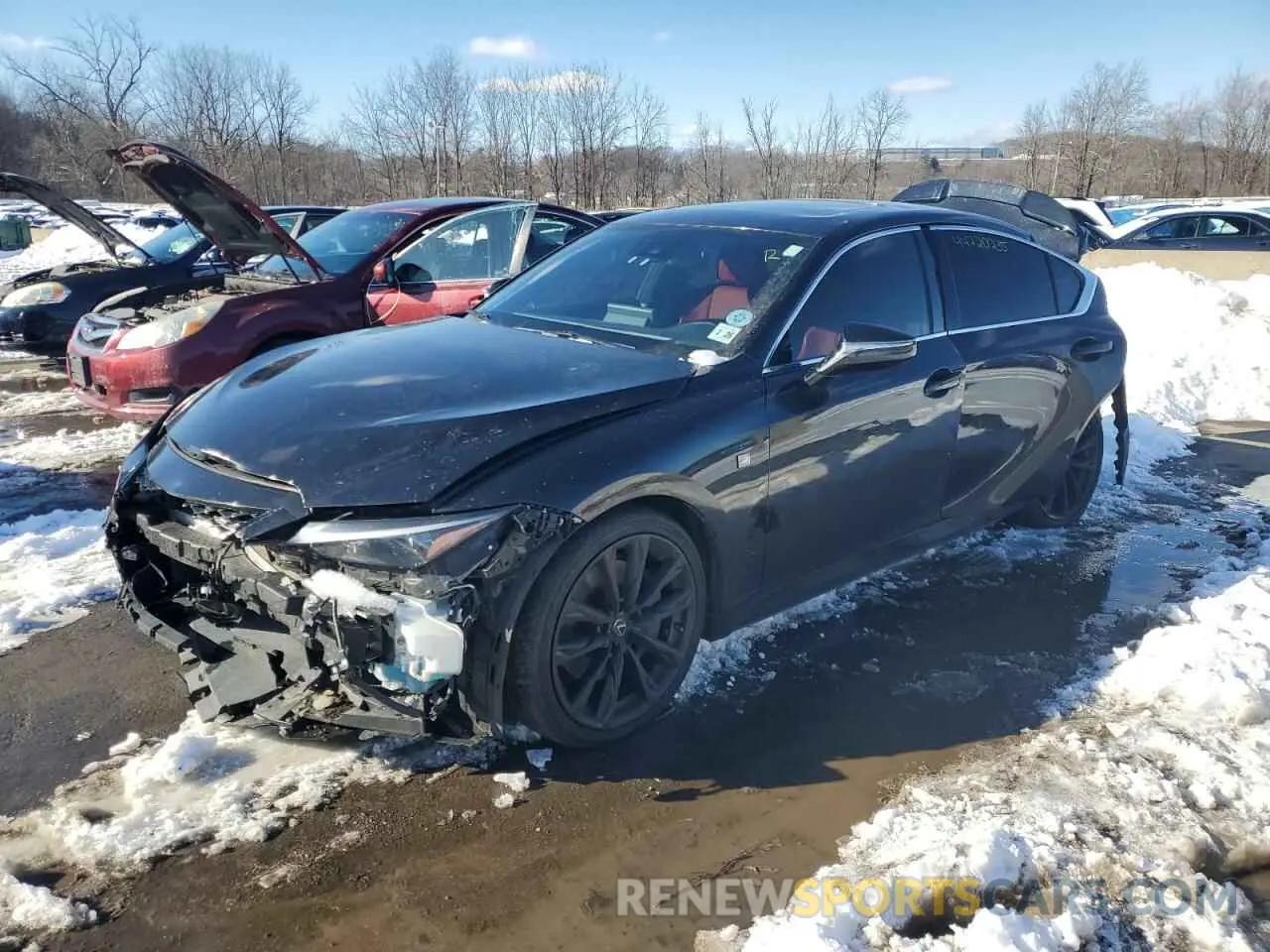 1 fotografías del automóvil dañado JTHGZ1E25M5018585 LEXUS IS 350 F S 2021