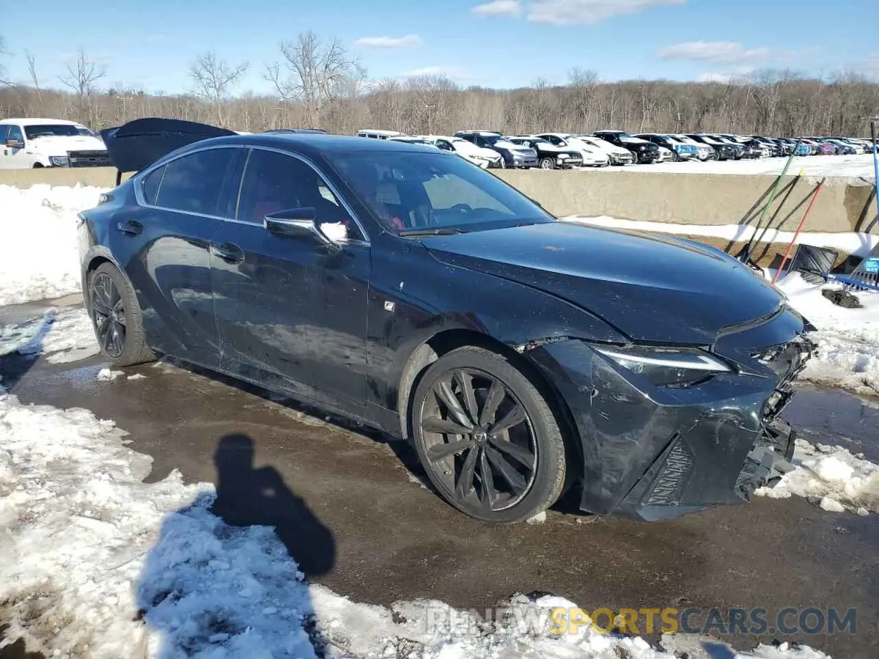 4 fotografías del automóvil dañado JTHGZ1E25M5018585 LEXUS IS 350 F S 2021