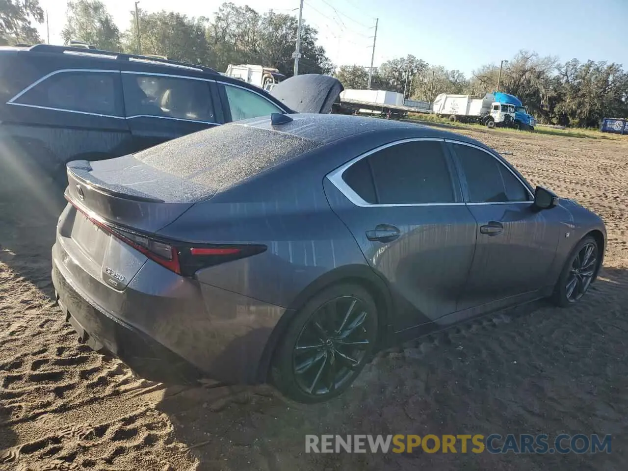 3 fotografías del automóvil dañado JTHGZ1E27M5020600 LEXUS IS 350 F S 2021