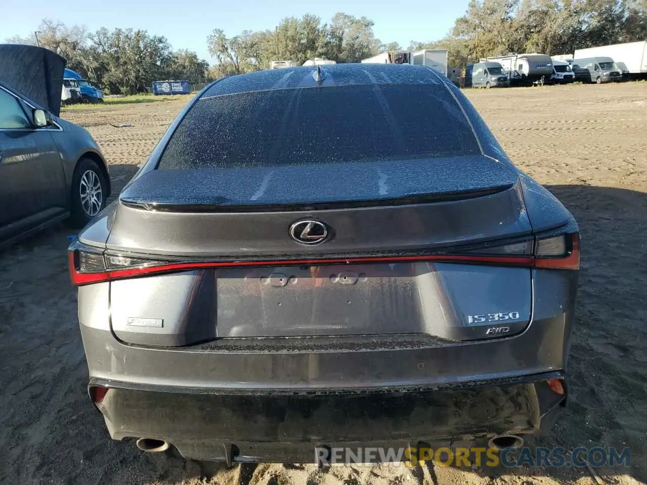 6 fotografías del automóvil dañado JTHGZ1E27M5020600 LEXUS IS 350 F S 2021