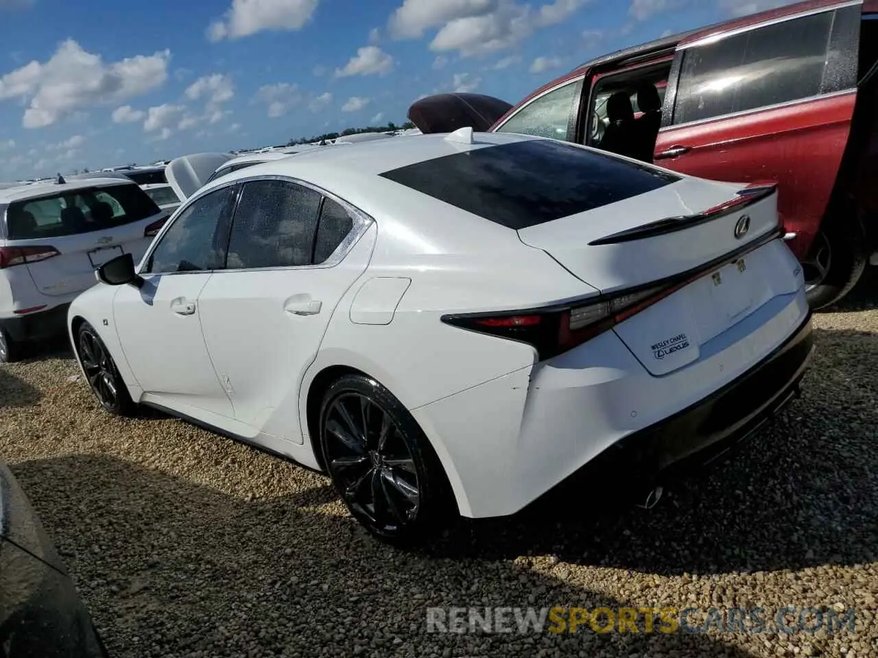 2 fotografías del automóvil dañado JTHGZ1B21N5055817 LEXUS IS 350 F S 2022