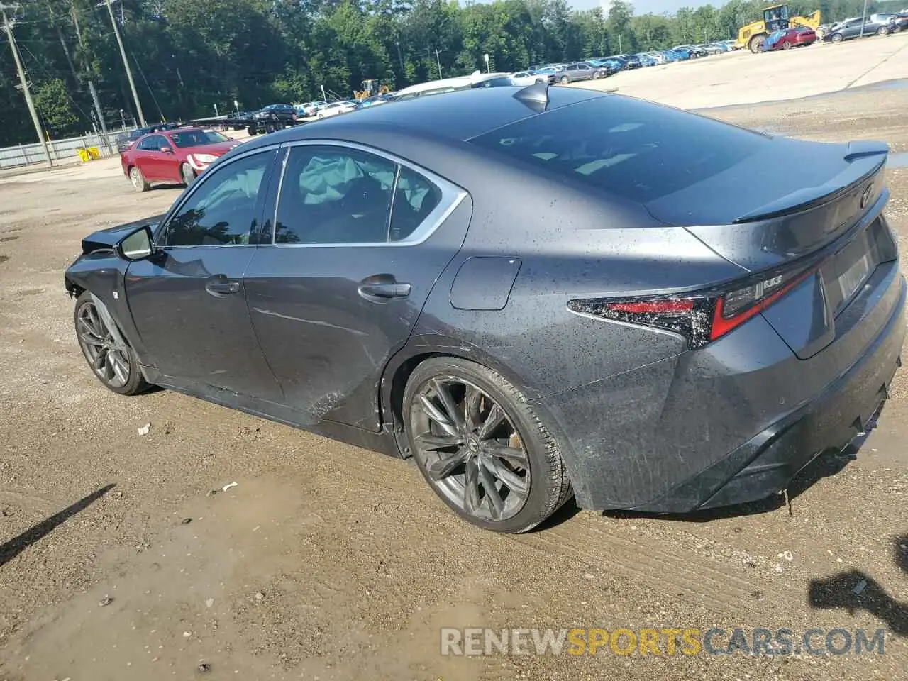 2 fotografías del automóvil dañado JTHGZ1B22N5049718 LEXUS IS 350 F S 2022