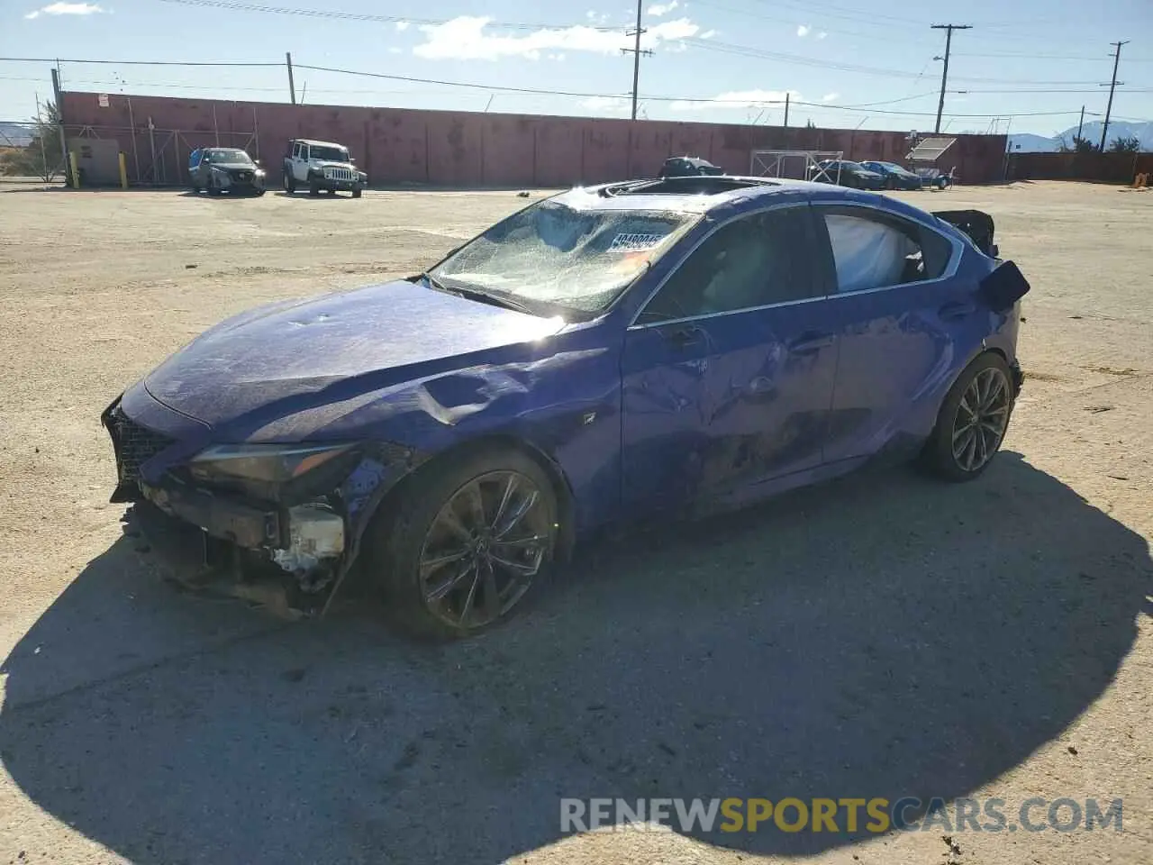 1 fotografías del automóvil dañado JTHGZ1B22N5051954 LEXUS IS 350 F S 2022