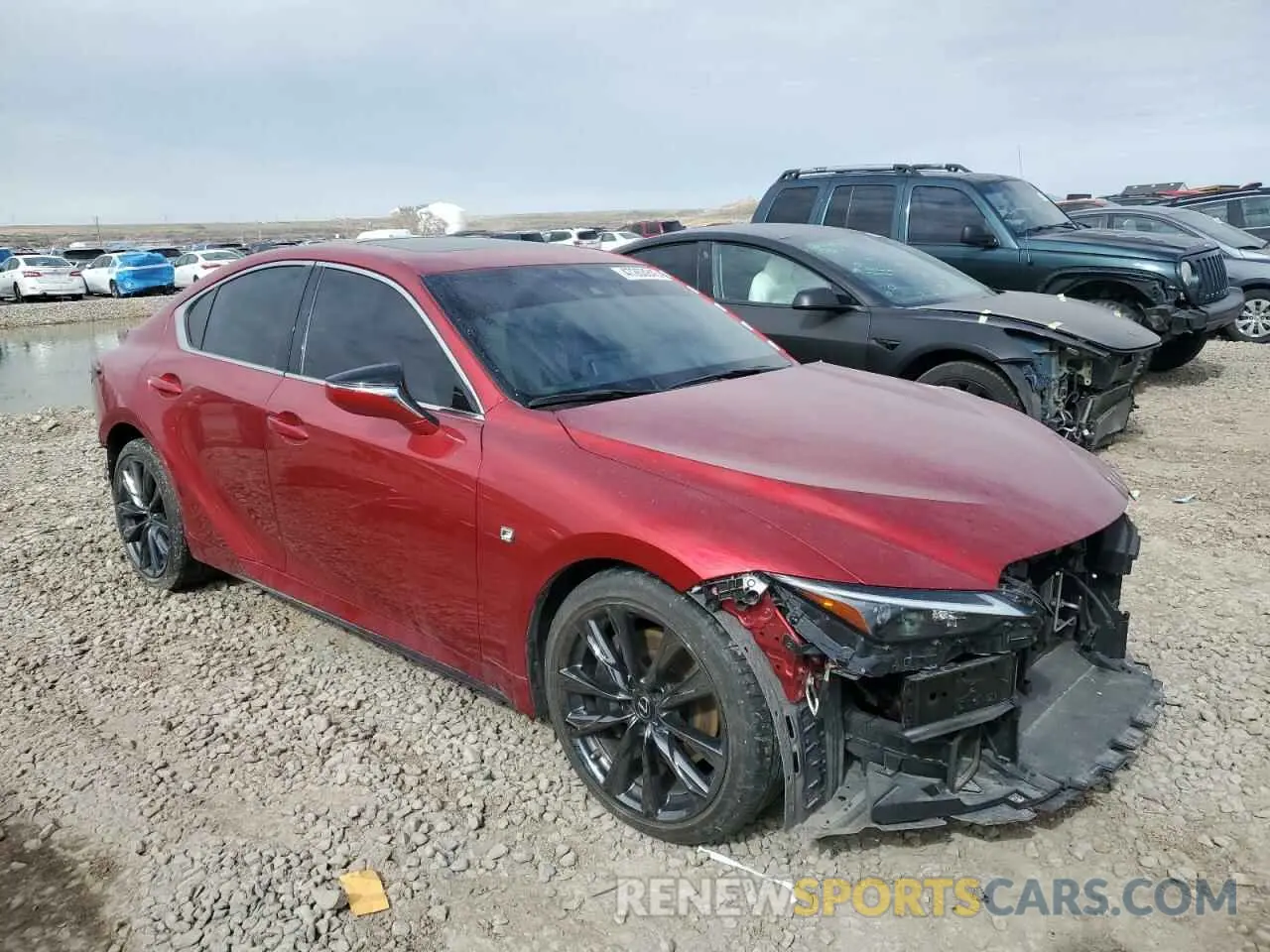 4 fotografías del automóvil dañado JTHGZ1B22N5052392 LEXUS IS 350 F S 2022