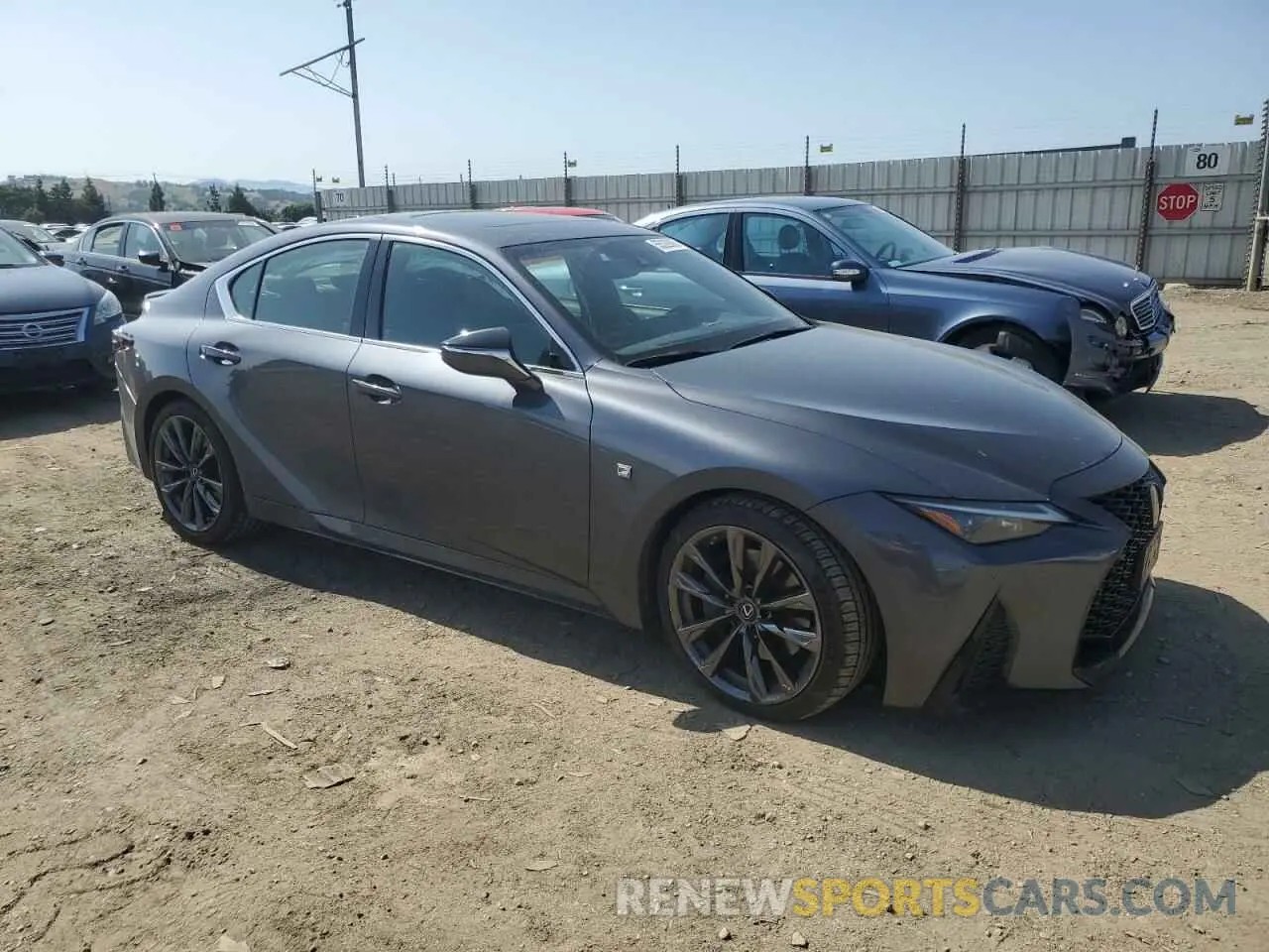 4 fotografías del automóvil dañado JTHGZ1B28N5055765 LEXUS IS 350 F S 2022