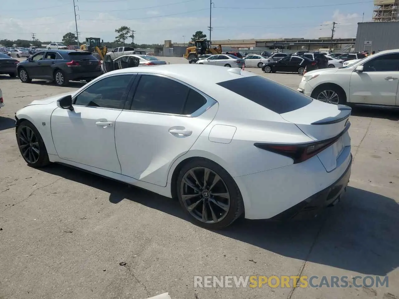 2 fotografías del automóvil dañado JTHGZ1B2XN5058151 LEXUS IS 350 F S 2022