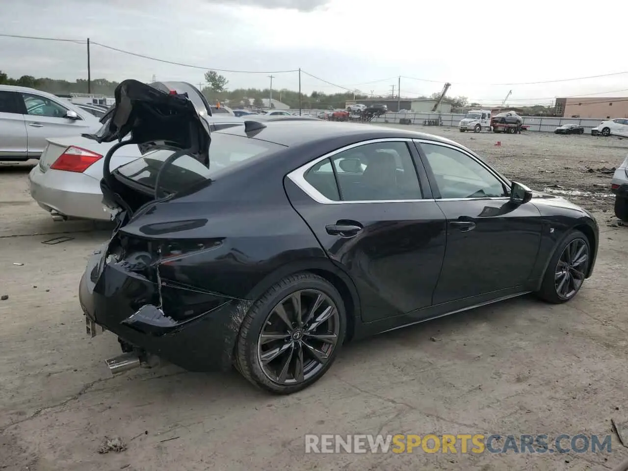 3 fotografías del automóvil dañado JTHGZ1E21N5024076 LEXUS IS 350 F S 2022