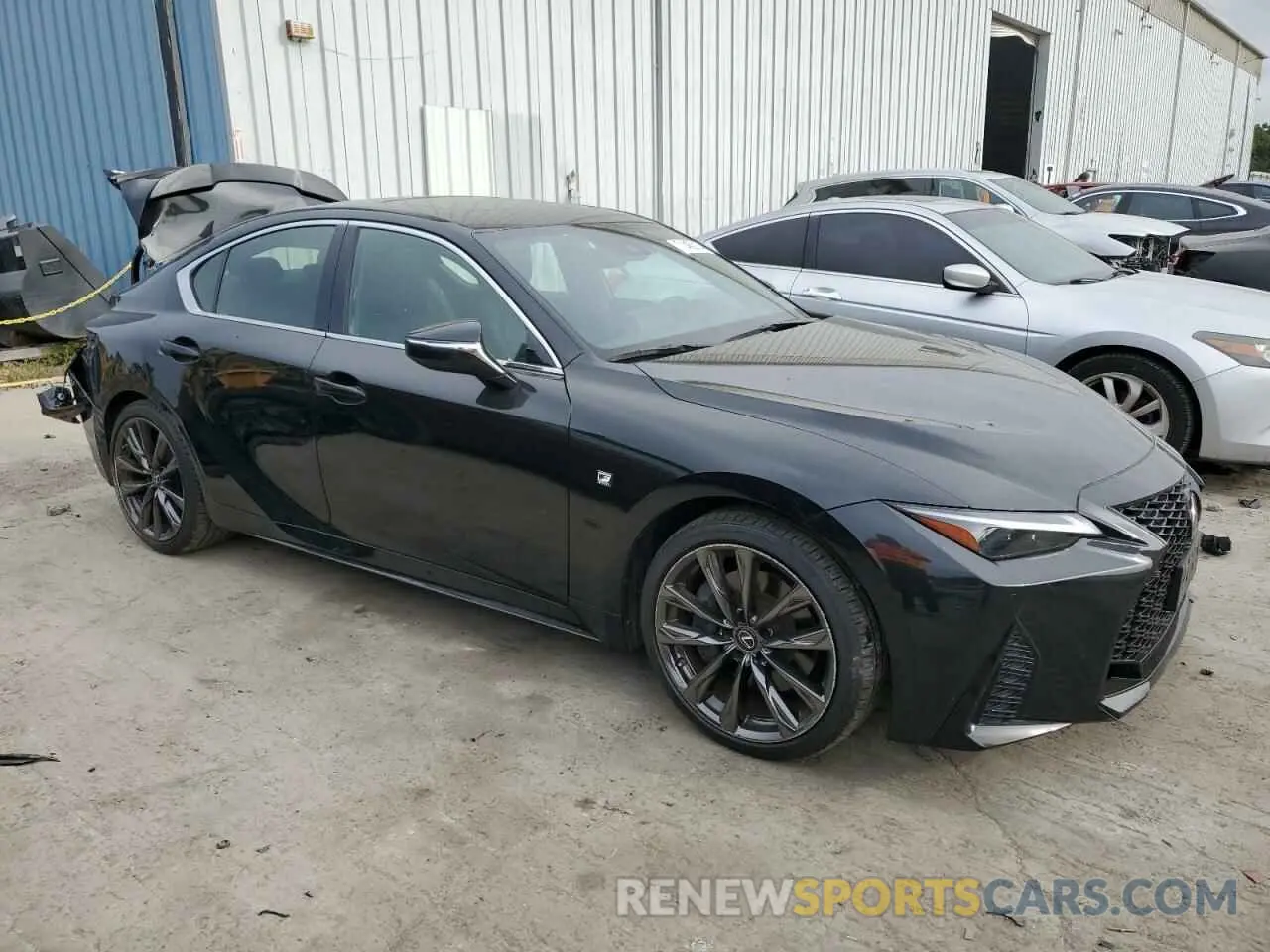 4 fotografías del automóvil dañado JTHGZ1E21N5024076 LEXUS IS 350 F S 2022