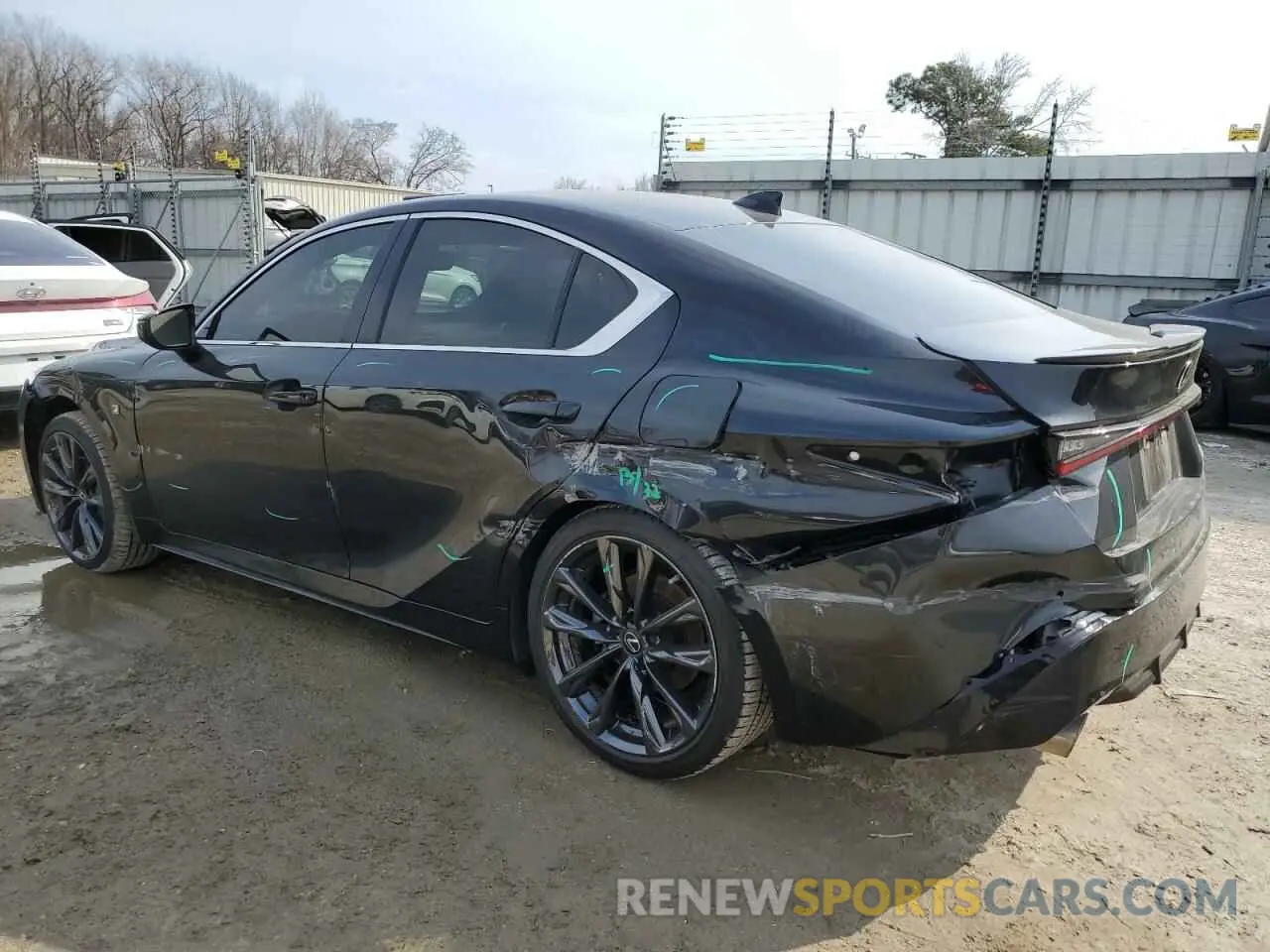2 fotografías del automóvil dañado JTHGZ1E21N5026894 LEXUS IS 350 F S 2022