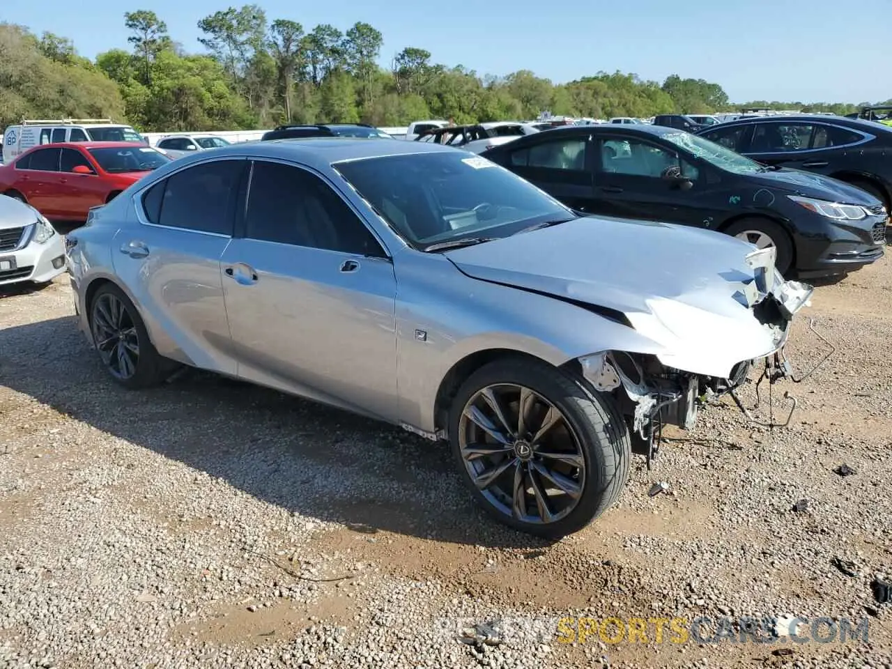 4 fotografías del automóvil dañado JTHGZ1B20P5064236 LEXUS IS 350 F S 2023