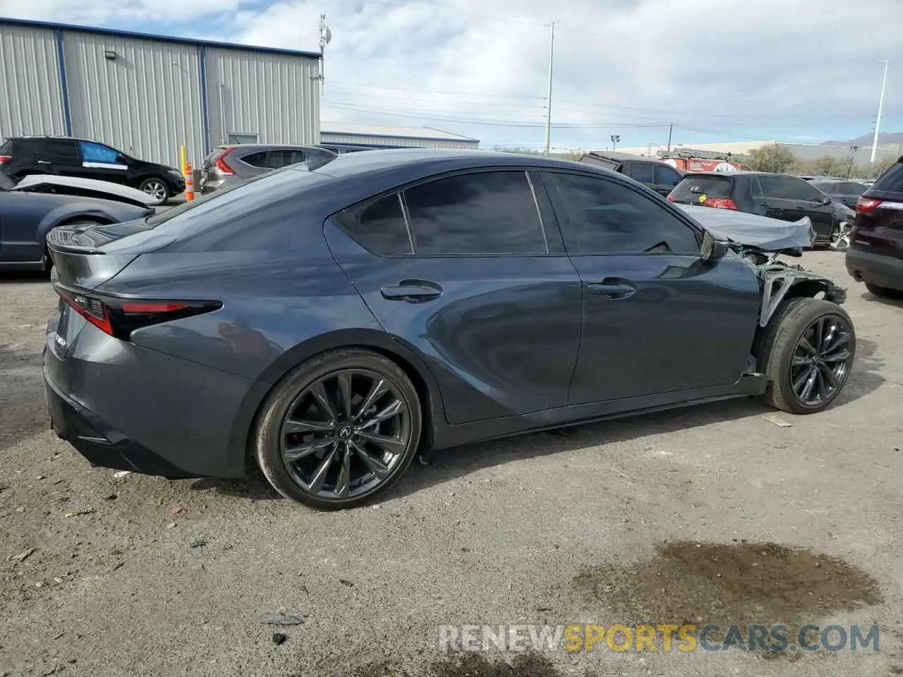 3 fotografías del automóvil dañado JTHGZ1B20P5071073 LEXUS IS 350 F S 2023