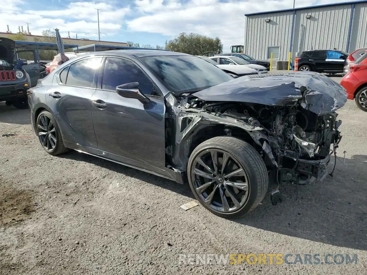 4 fotografías del automóvil dañado JTHGZ1B20P5071073 LEXUS IS 350 F S 2023