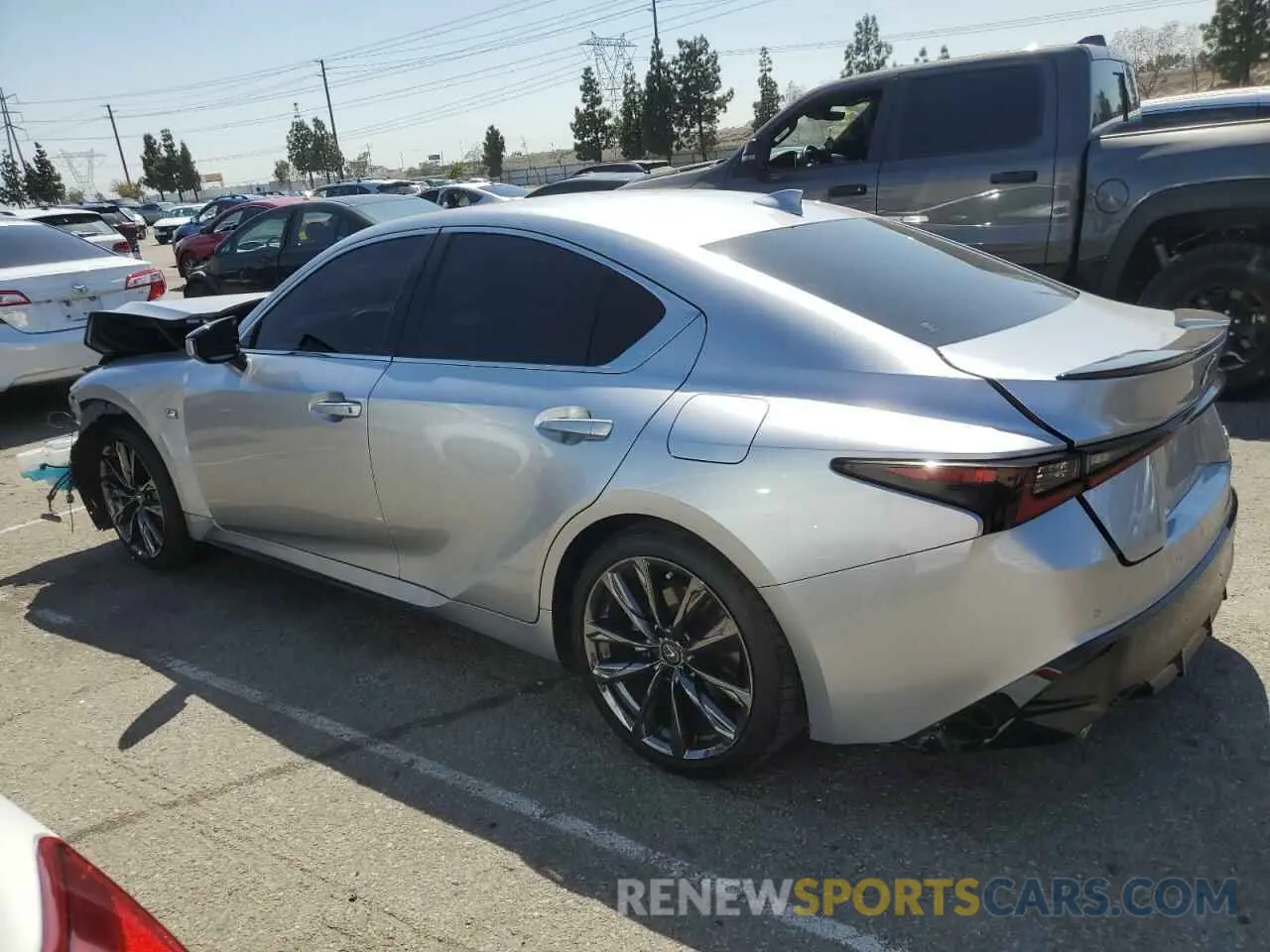 2 fotografías del automóvil dañado JTHGZ1B27P5060331 LEXUS IS 350 F S 2023