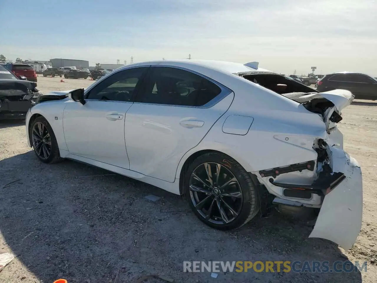 2 fotografías del automóvil dañado JTHGZ1B29P5059715 LEXUS IS 350 F S 2023