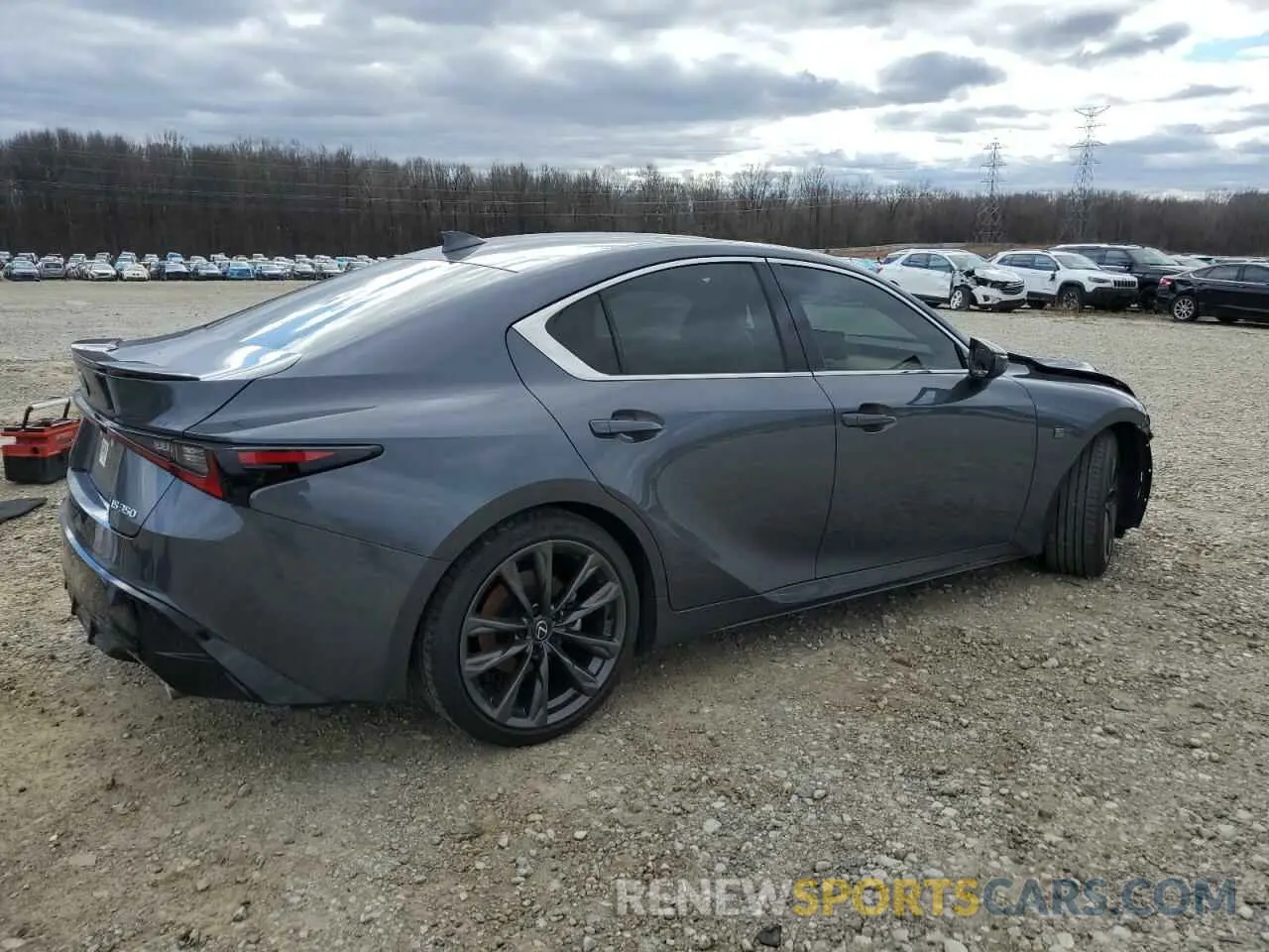 3 fotografías del automóvil dañado JTHBZ1B2XR5074494 LEXUS IS 350 F S 2024