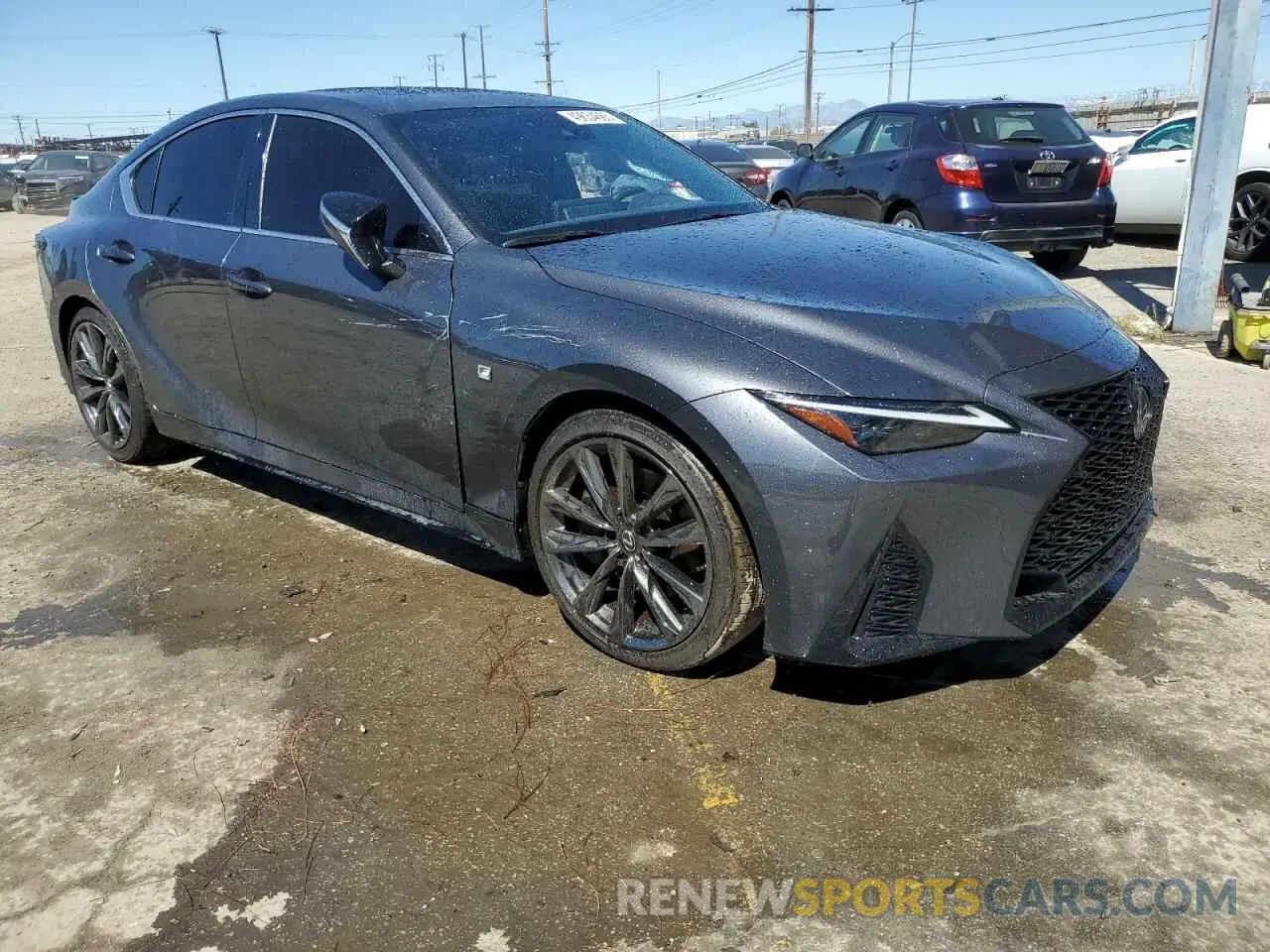 4 fotografías del automóvil dañado JTHGZ1B2XR5073495 LEXUS IS 350 F S 2024