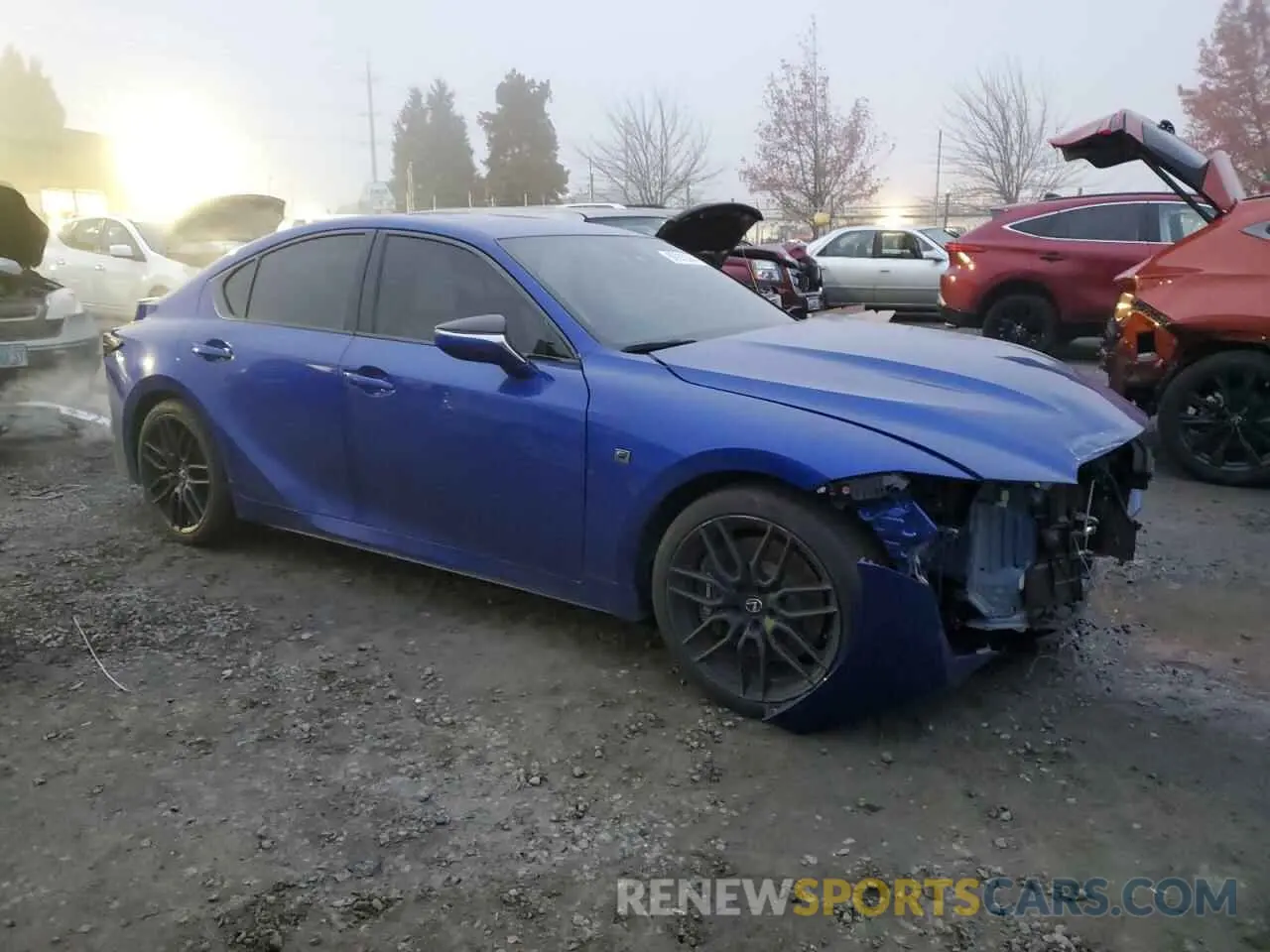 4 fotografías del automóvil dañado JTHAP1D21P5003048 LEXUS IS 500 F S 2023