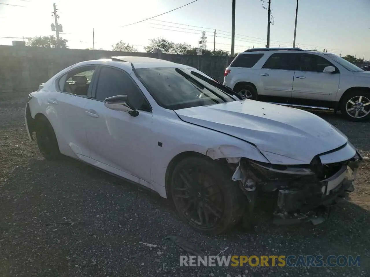 4 fotografías del automóvil dañado JTHAP1D24P5004355 LEXUS IS 500 F S 2023