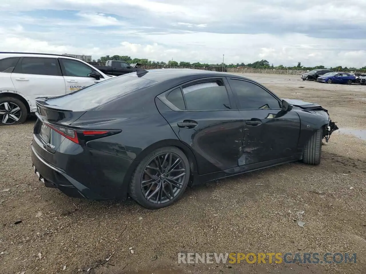3 fotografías del automóvil dañado JTHAP1D25P5003618 LEXUS IS 500 F S 2023
