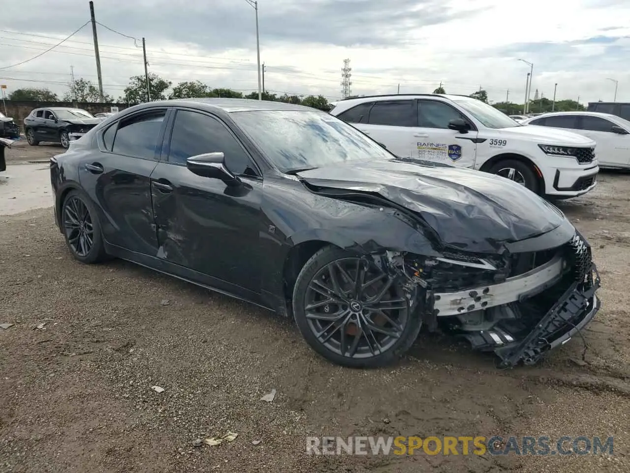4 fotografías del automóvil dañado JTHAP1D25P5003618 LEXUS IS 500 F S 2023