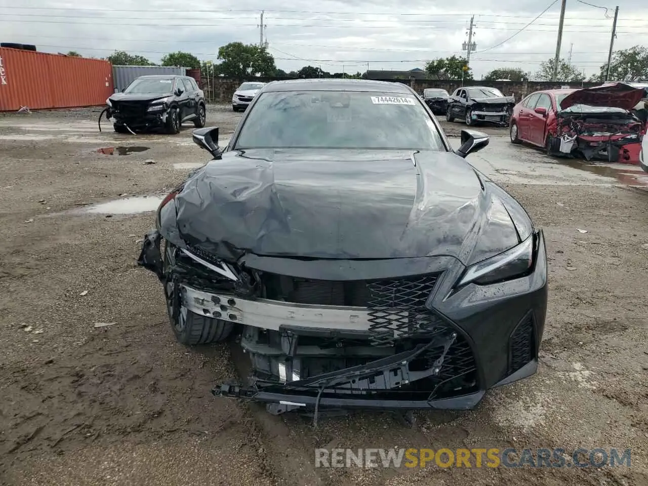 5 fotografías del automóvil dañado JTHAP1D25P5003618 LEXUS IS 500 F S 2023