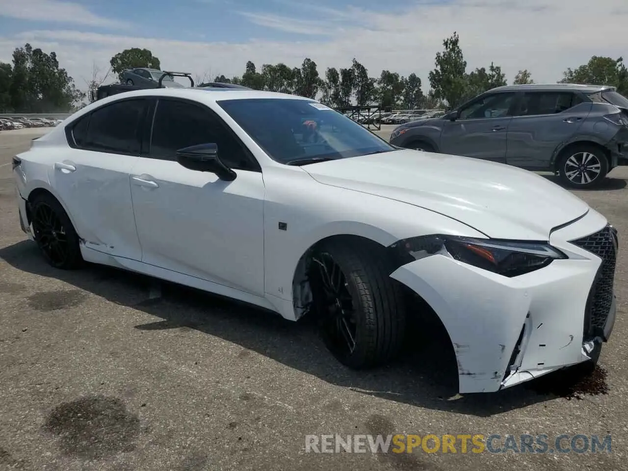 4 fotografías del automóvil dañado JTHAP1D29R5006055 LEXUS IS 500 F S 2024