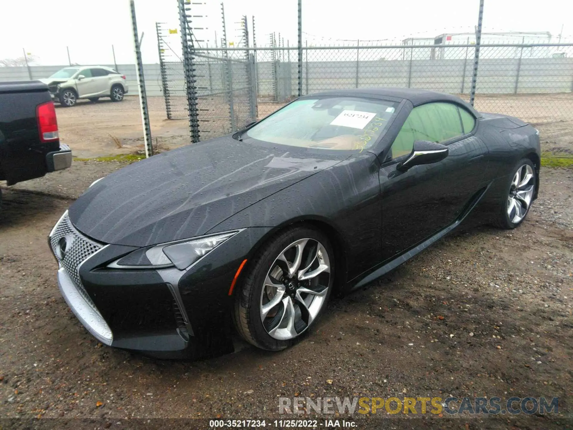 2 fotografías del automóvil dañado JTHKPAAY3MA100865 LEXUS LC 2021