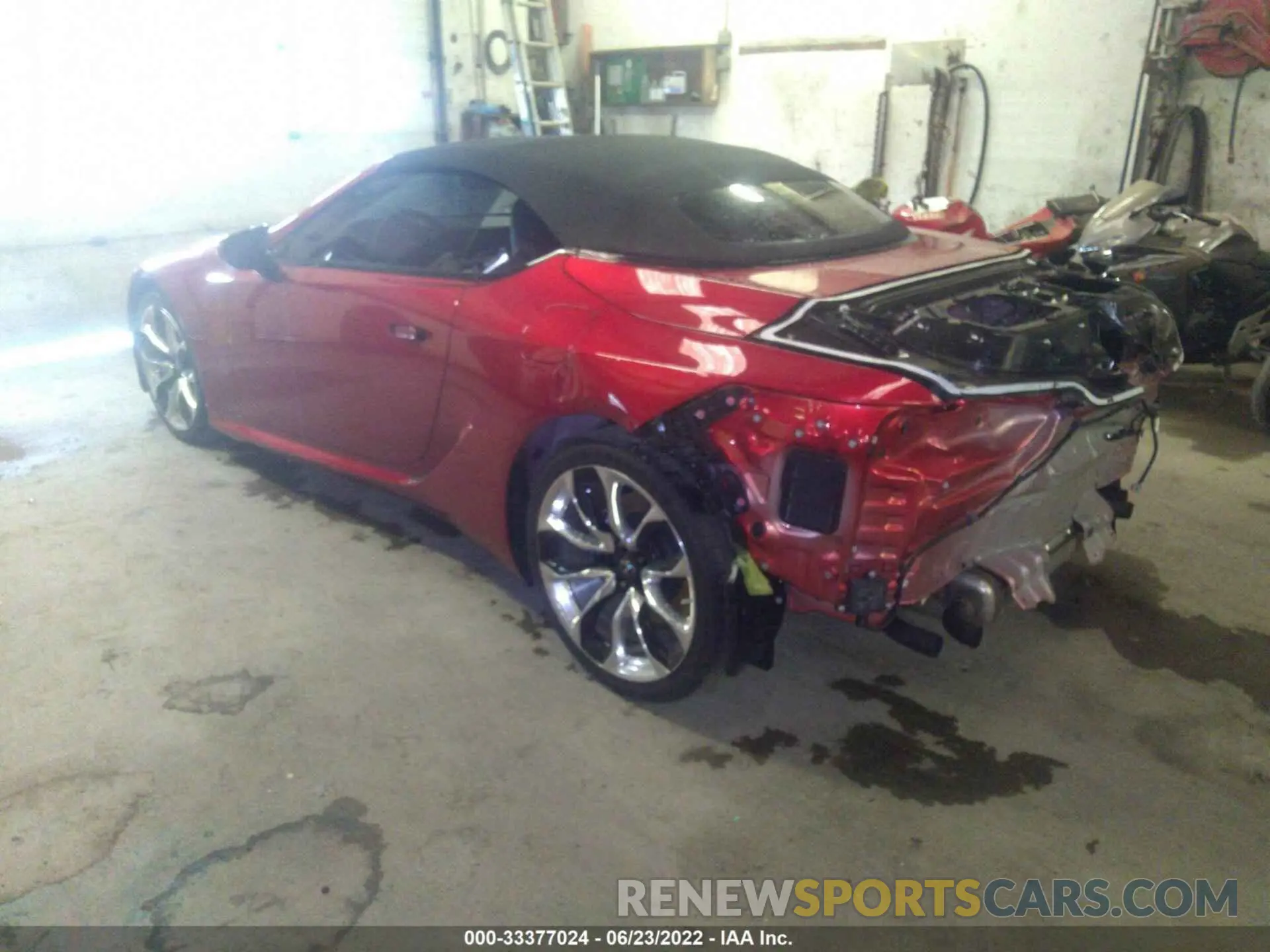 3 fotografías del automóvil dañado JTHKPAAY5MA103881 LEXUS LC 2021