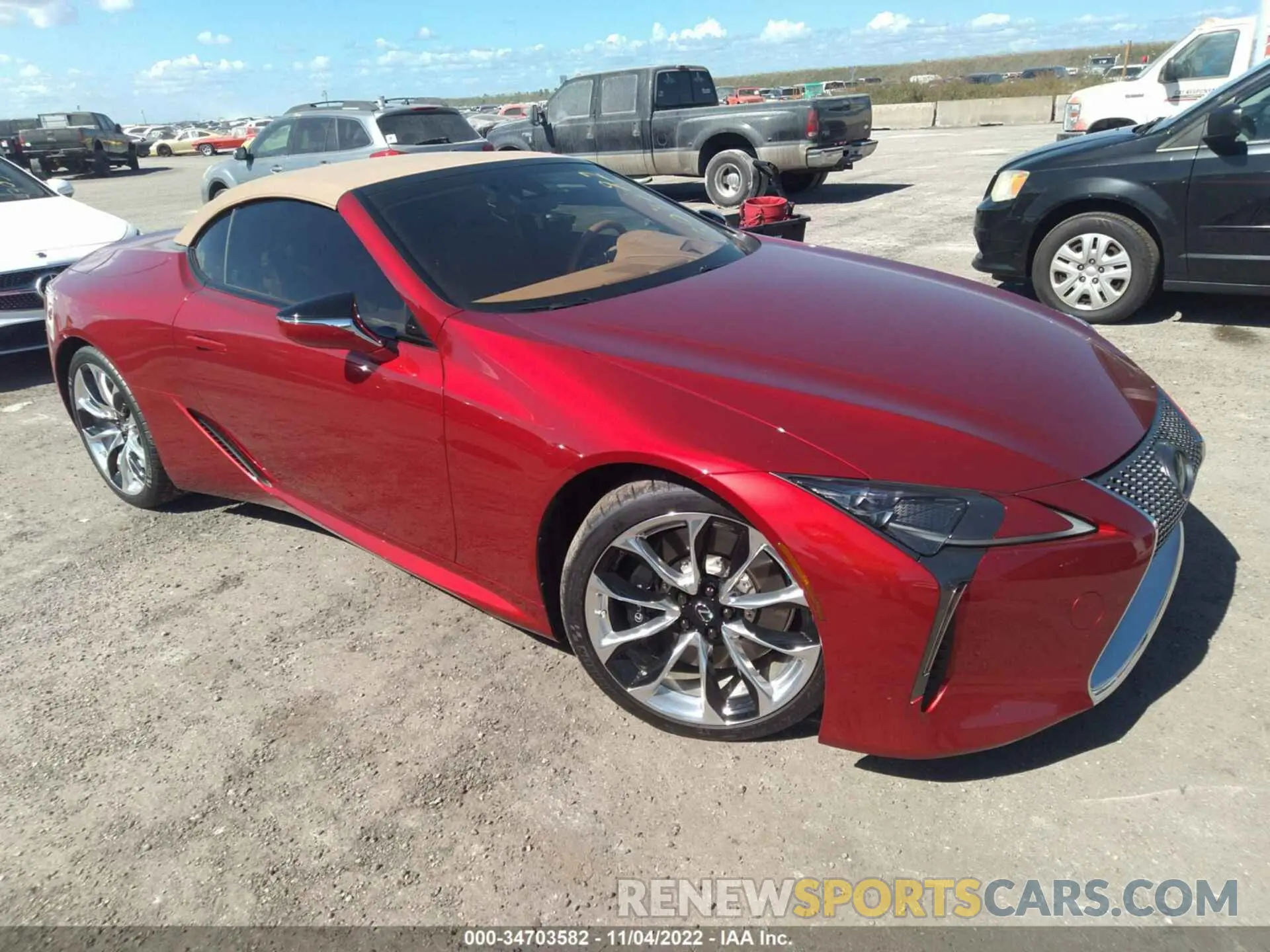 1 fotografías del automóvil dañado JTHKPAAY9MA103477 LEXUS LC 2021