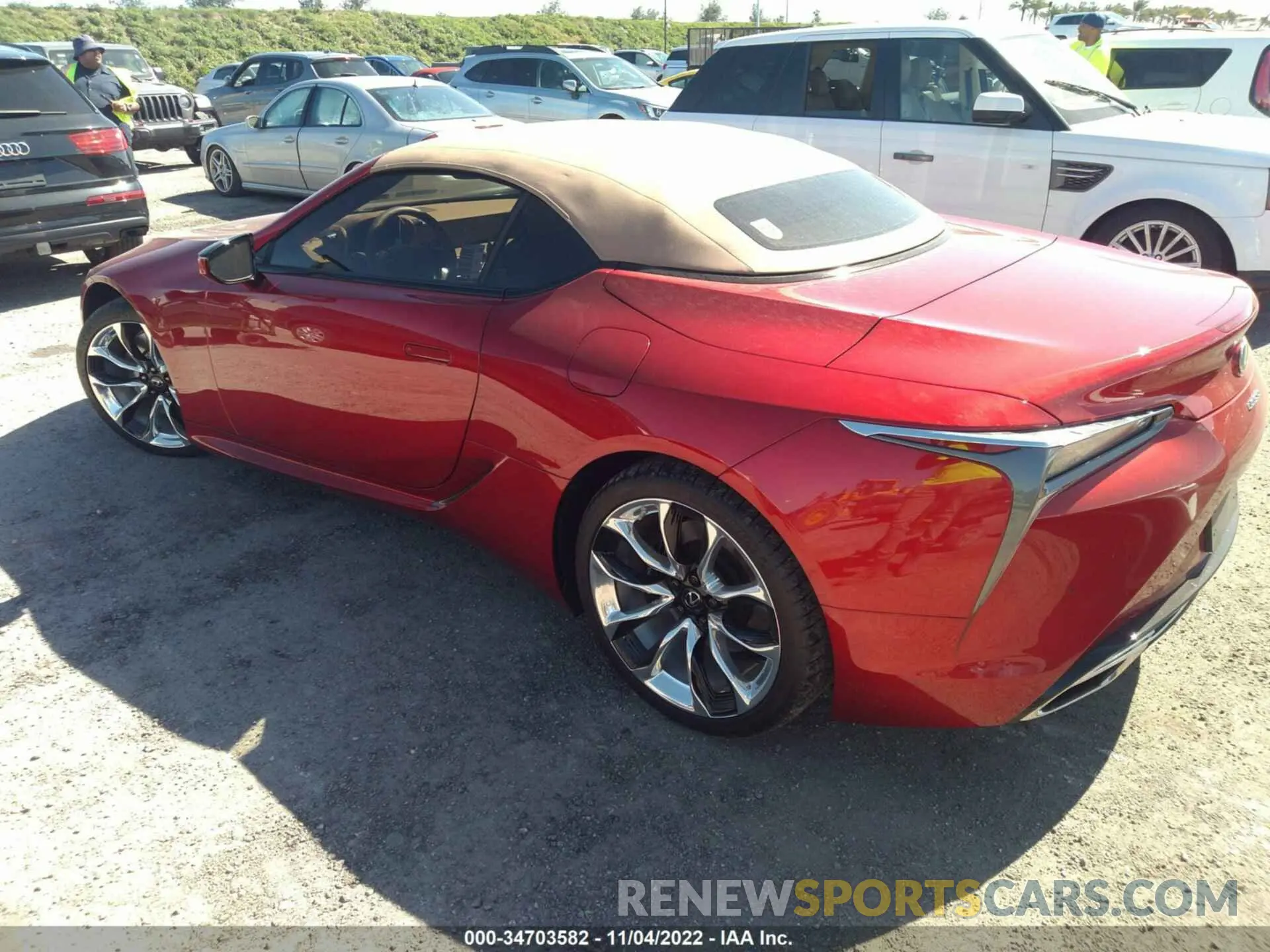 3 fotografías del automóvil dañado JTHKPAAY9MA103477 LEXUS LC 2021