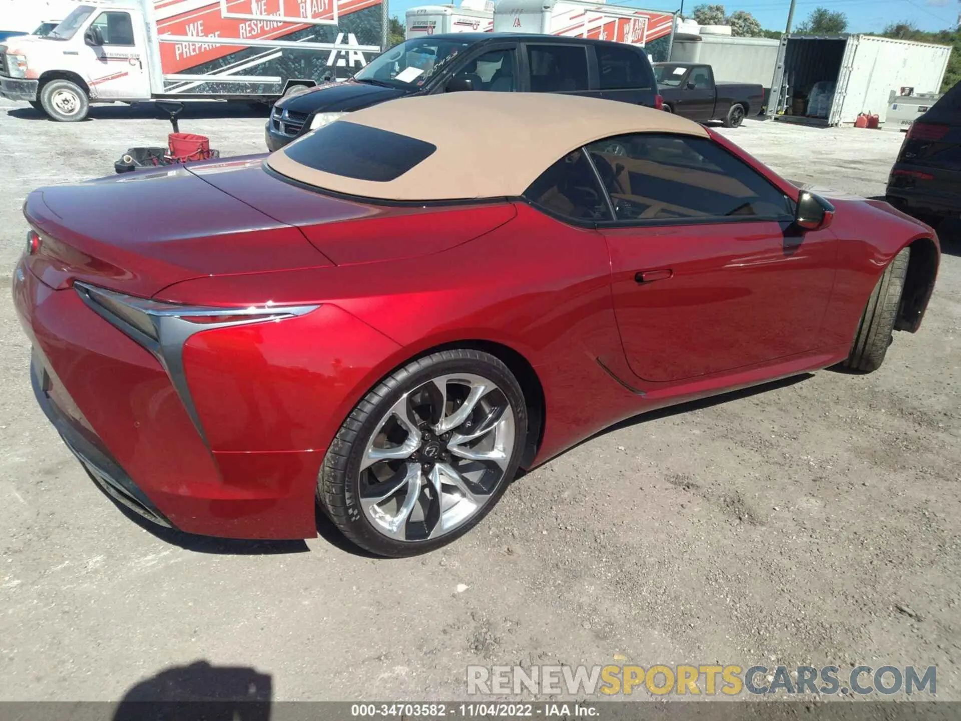 4 fotografías del automóvil dañado JTHKPAAY9MA103477 LEXUS LC 2021