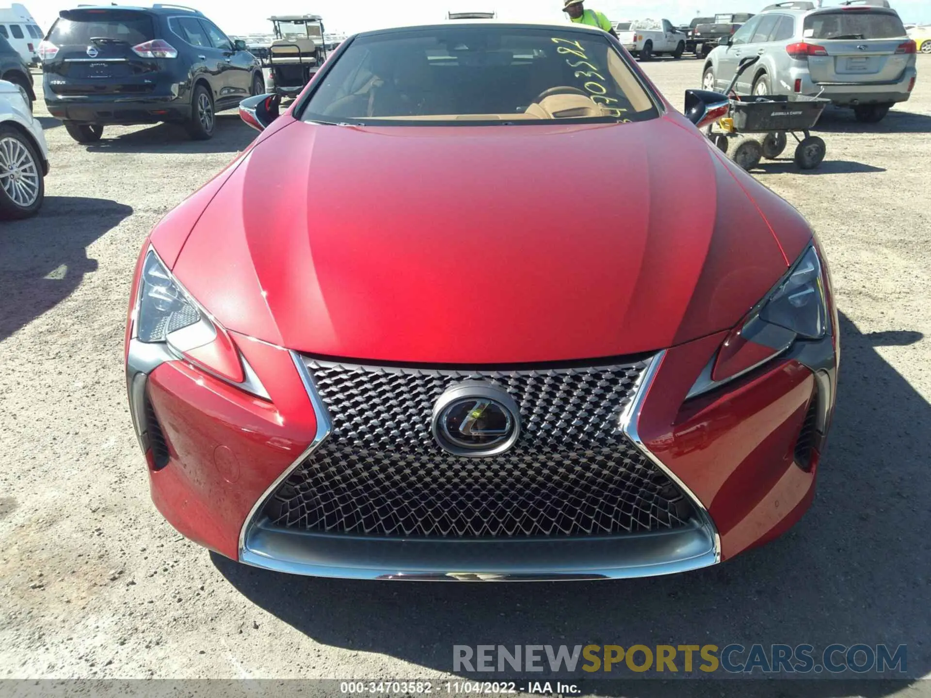 6 fotografías del automóvil dañado JTHKPAAY9MA103477 LEXUS LC 2021
