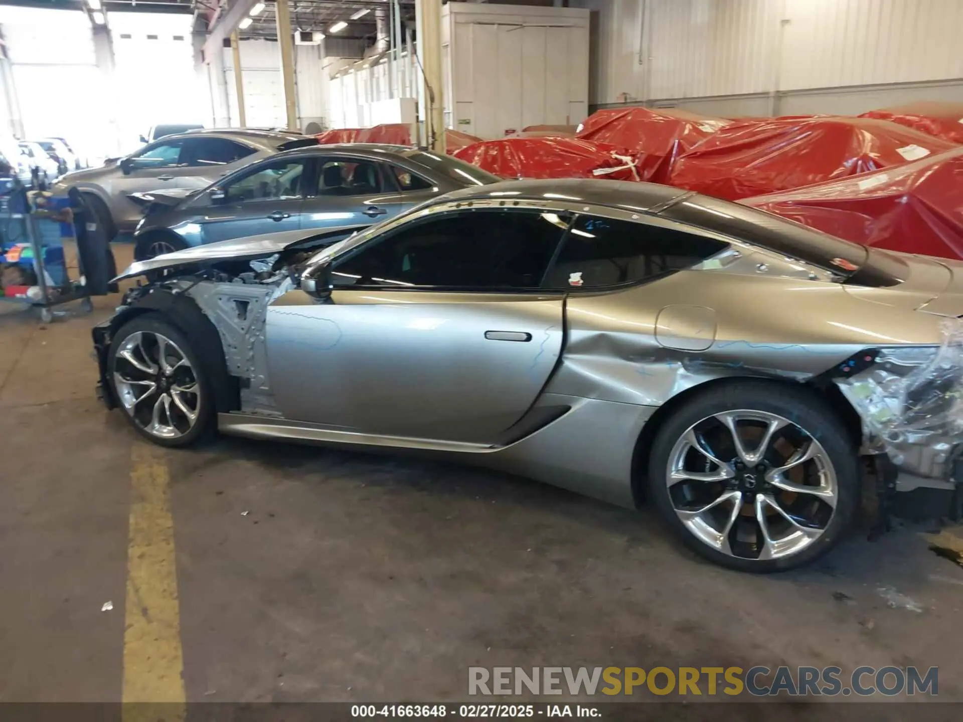 15 fotografías del automóvil dañado JTHHP5AY2KA006295 LEXUS LC 500 2019