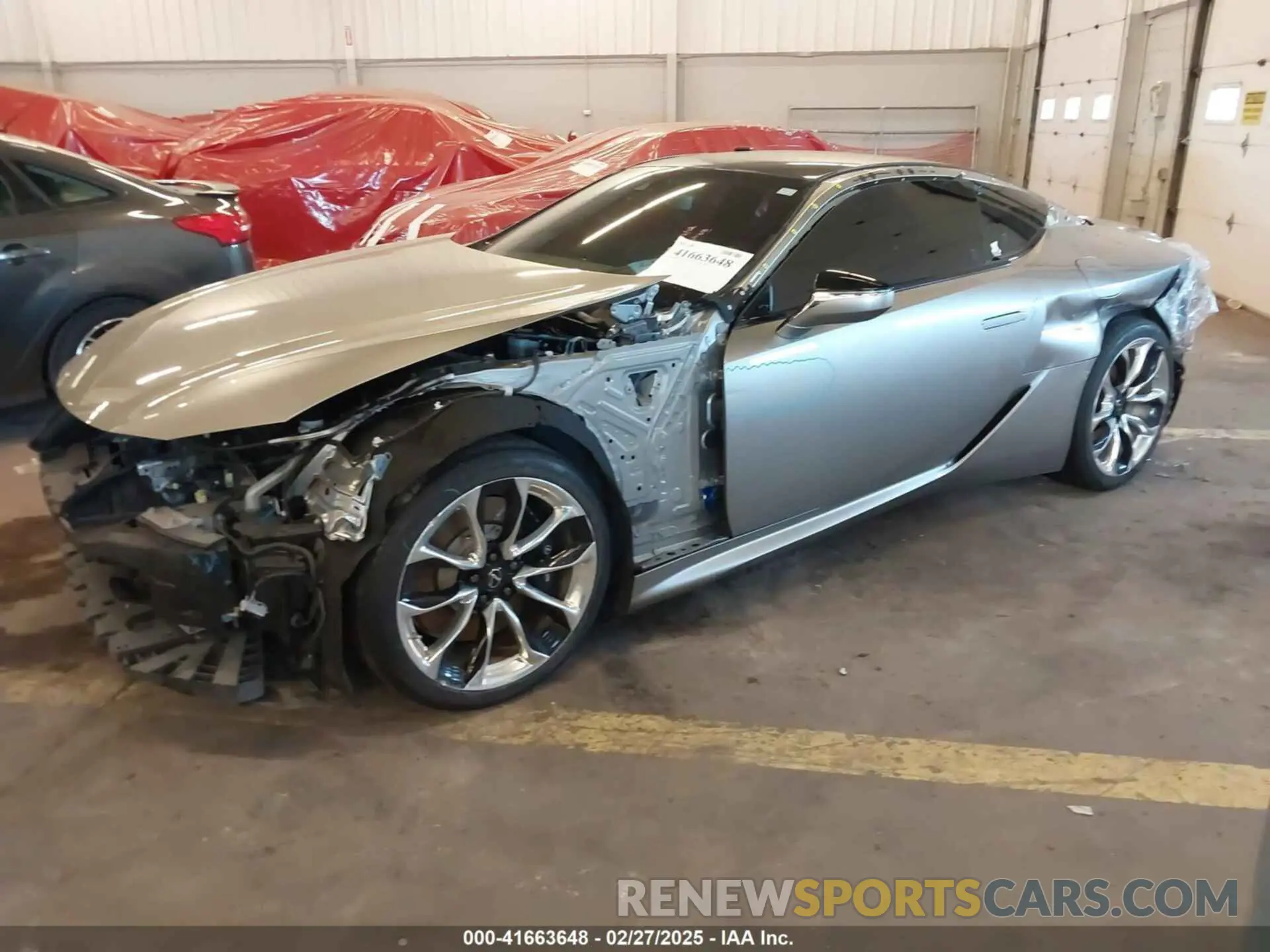 2 fotografías del automóvil dañado JTHHP5AY2KA006295 LEXUS LC 500 2019