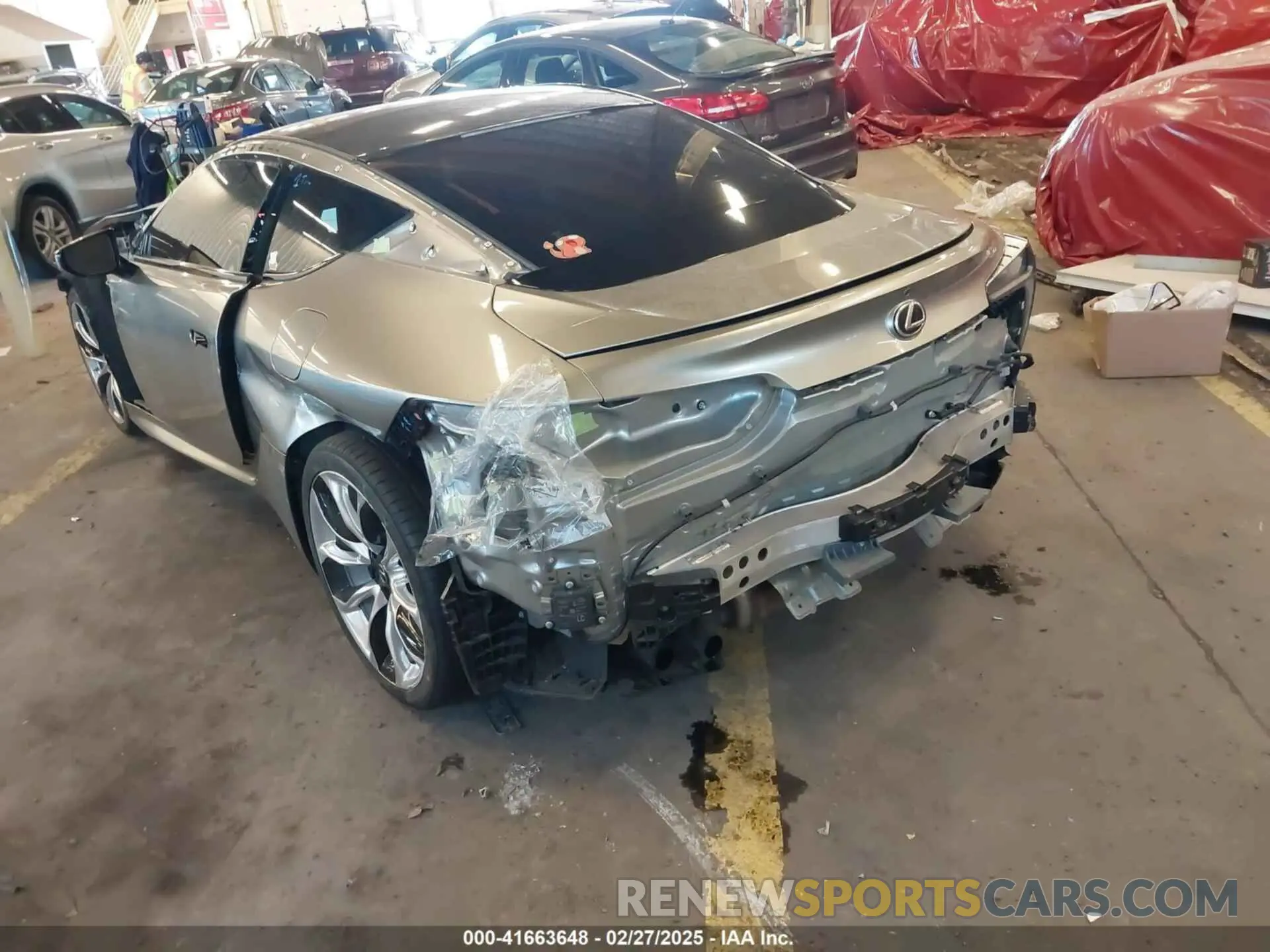 3 fotografías del automóvil dañado JTHHP5AY2KA006295 LEXUS LC 500 2019