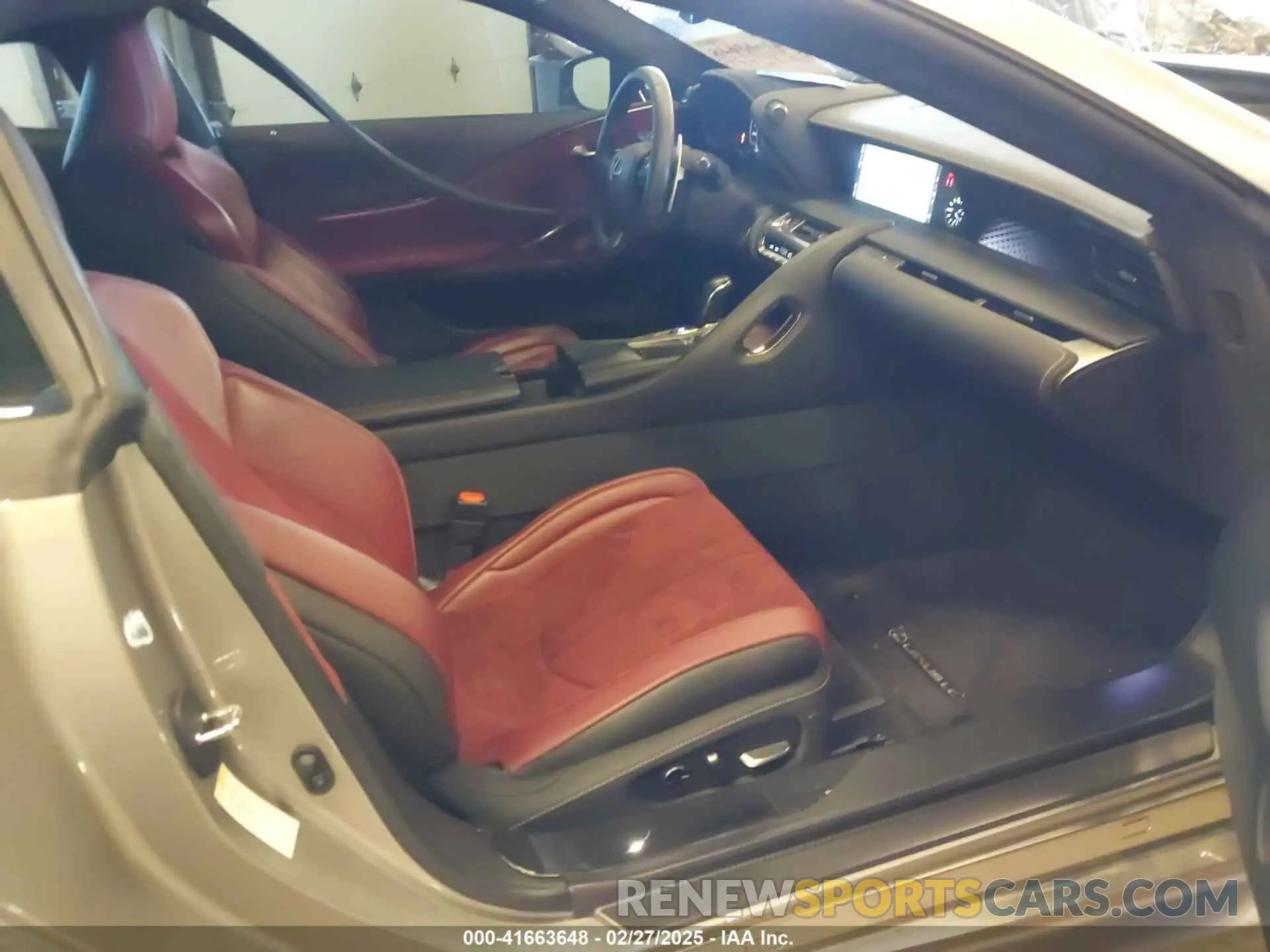 5 fotografías del automóvil dañado JTHHP5AY2KA006295 LEXUS LC 500 2019