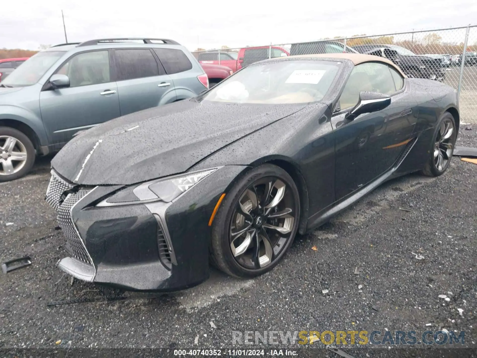 2 fotografías del automóvil dañado JTHMPAAY1RA108656 LEXUS LC 500 2024