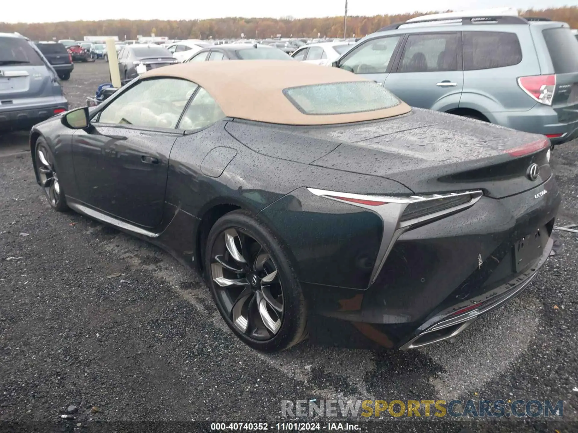 3 fotografías del automóvil dañado JTHMPAAY1RA108656 LEXUS LC 500 2024