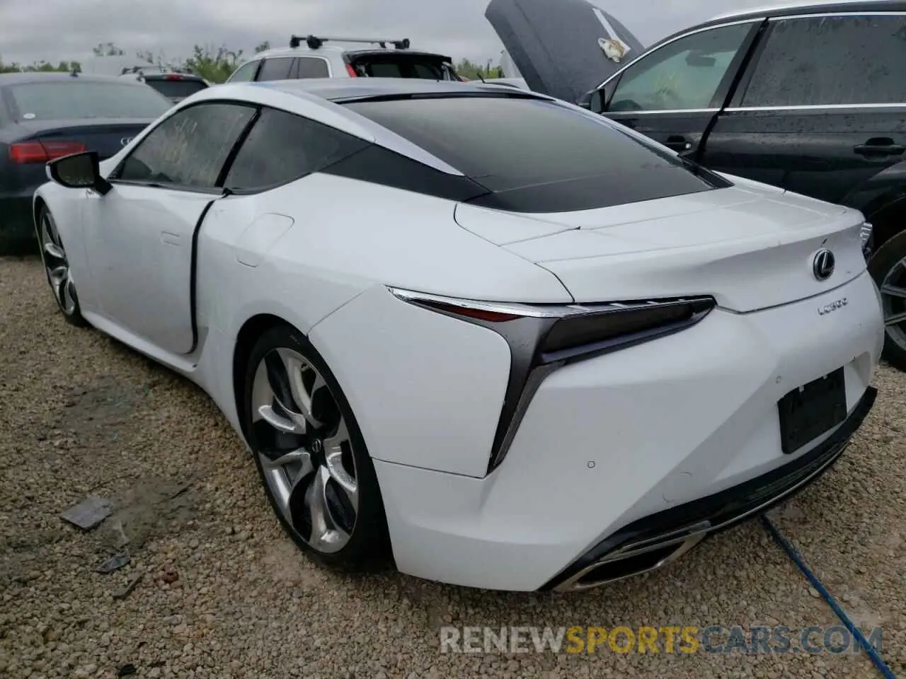 3 fotografías del automóvil dañado JTHHP5AY3KA006676 LEXUS LC500 2019
