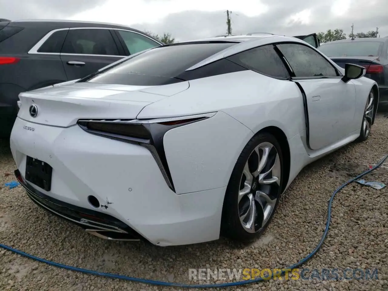 4 fotografías del automóvil dañado JTHHP5AY3KA006676 LEXUS LC500 2019