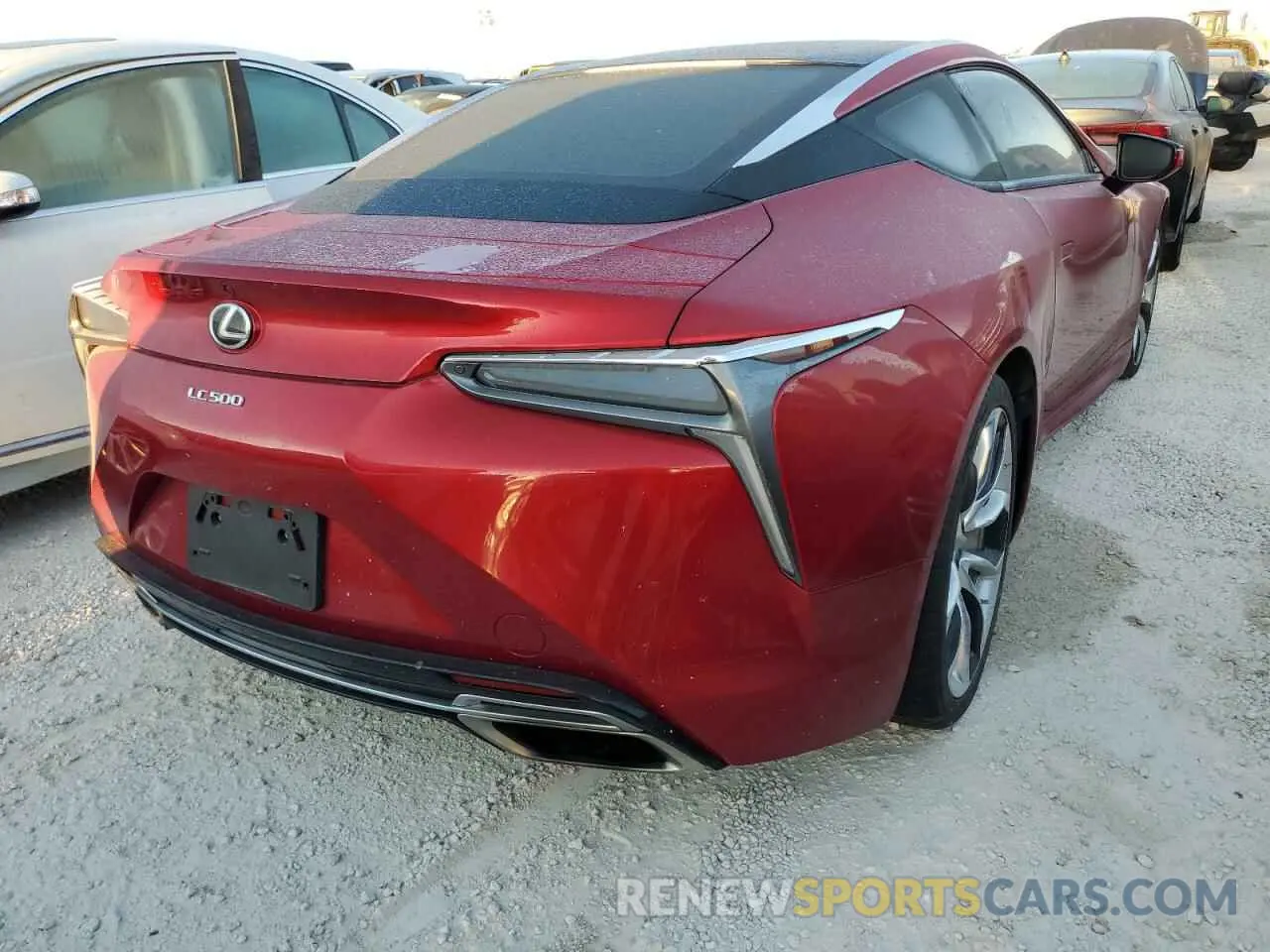 4 fotografías del automóvil dañado JTHHP5AY9KA006410 LEXUS LC500 2019
